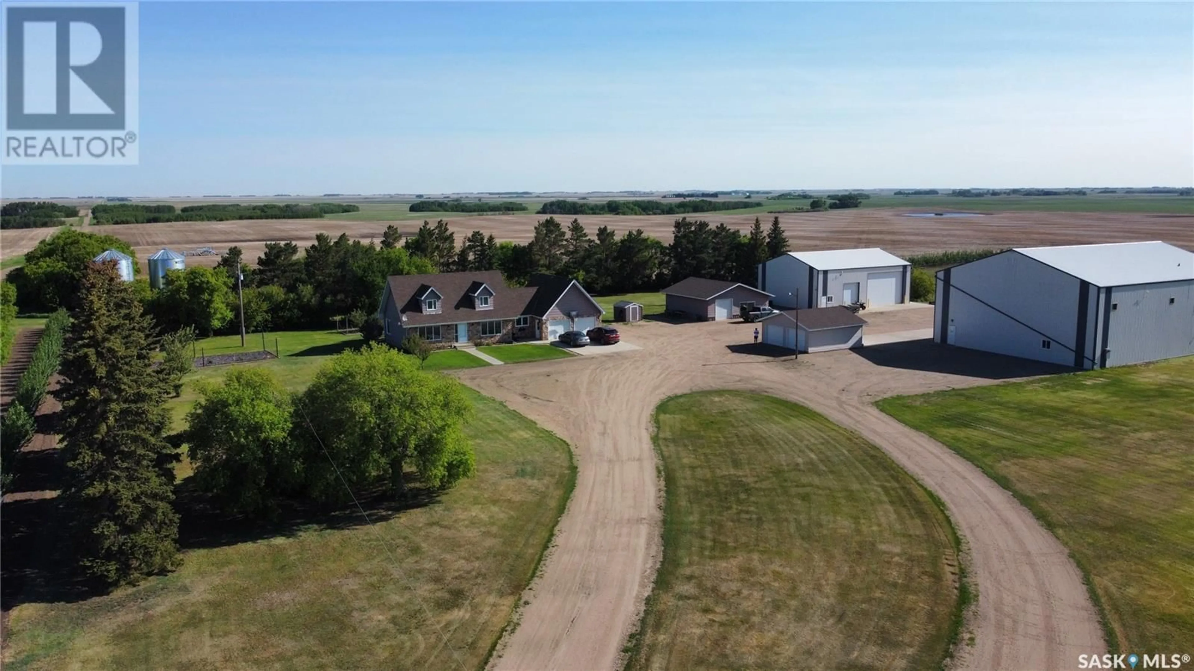 A pic from outside/outdoor area/front of a property/back of a property/a pic from drone, unknown for ROUND VALLEY ACREAGE, Round Valley Rm No. 410 Saskatchewan S0K4L0