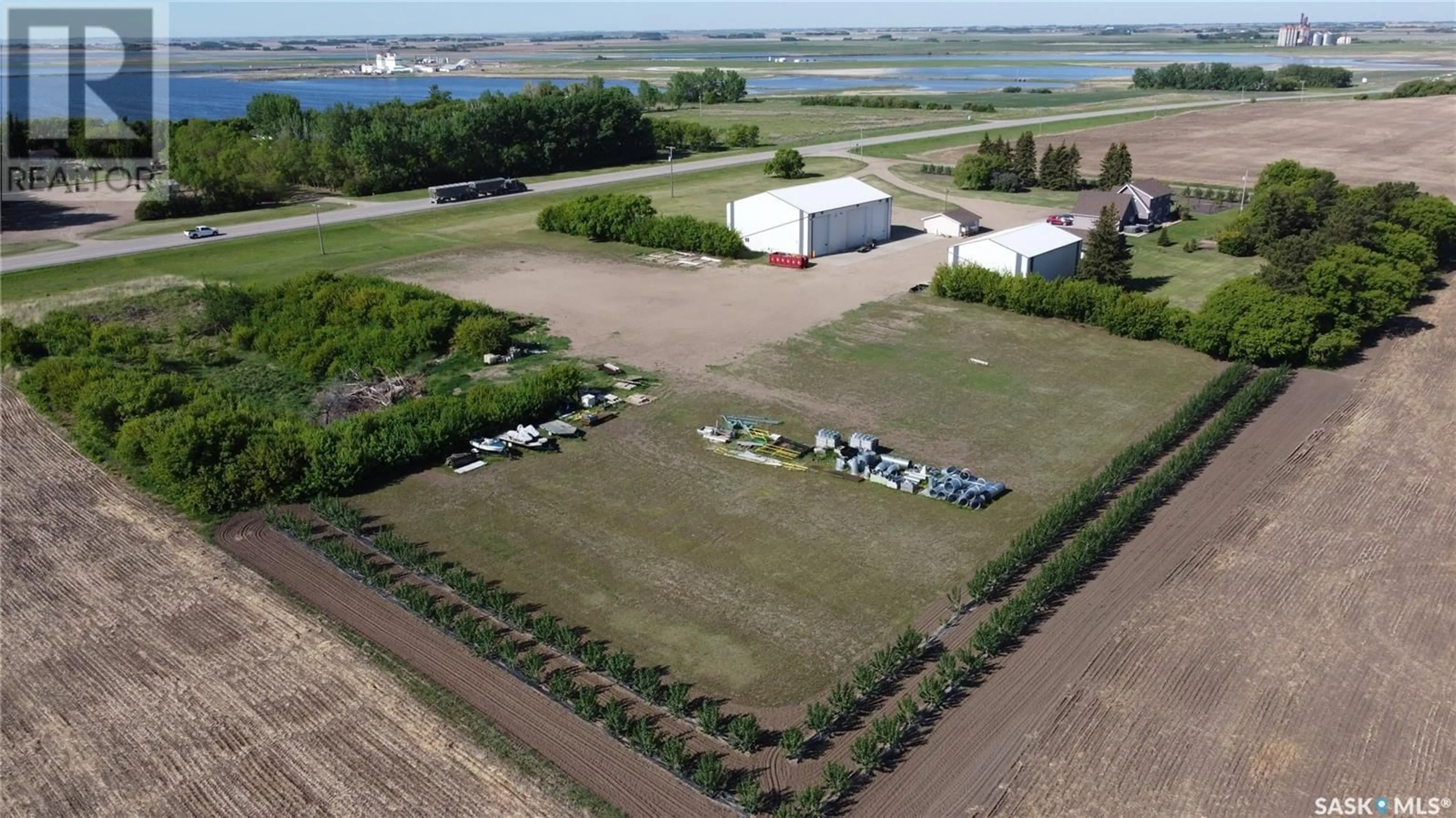A pic from outside/outdoor area/front of a property/back of a property/a pic from drone, building for ROUND VALLEY ACREAGE, Round Valley Rm No. 410 Saskatchewan S0K4L0
