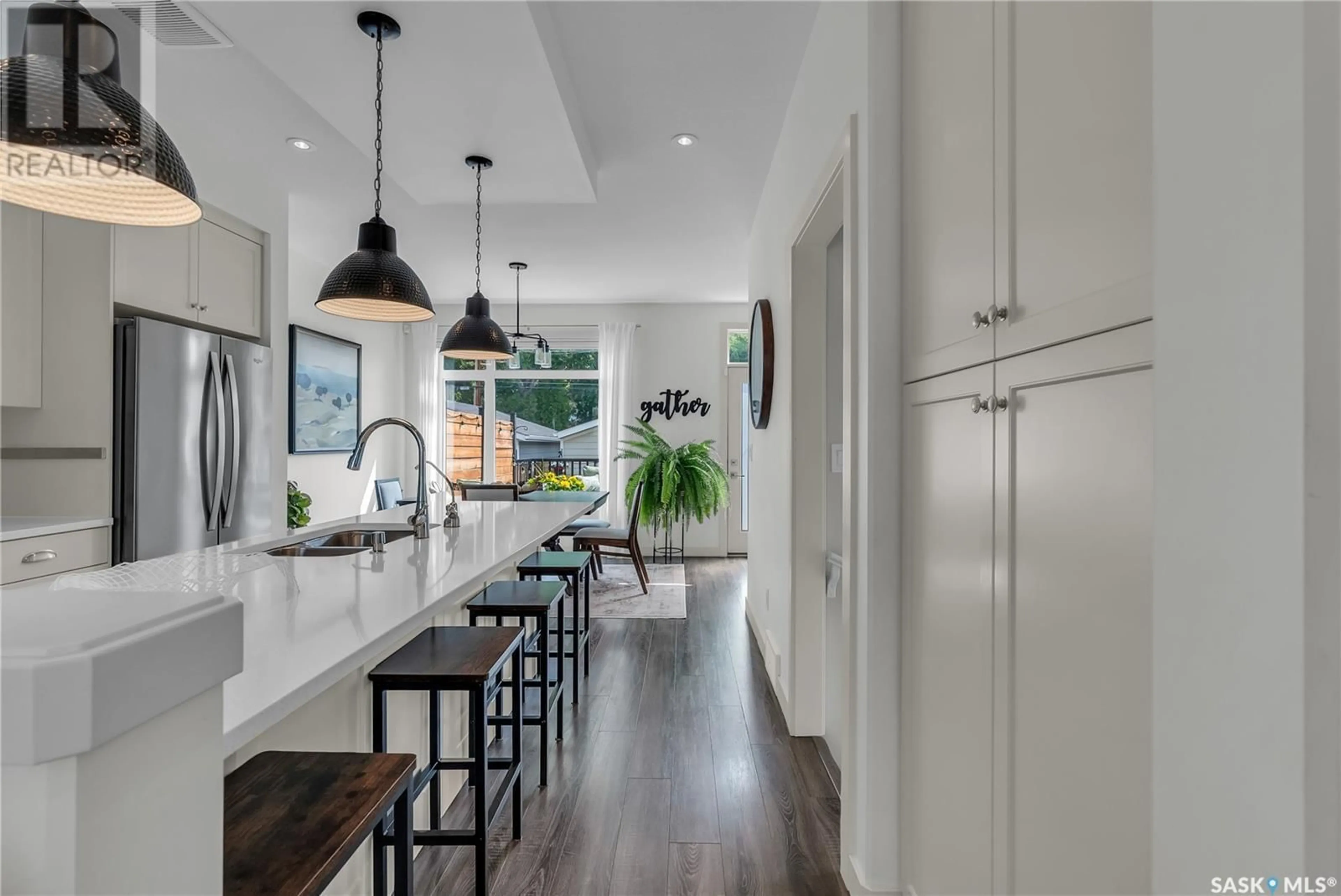Open concept kitchen, ceramic/tile floor for S - 1715 WIGGINS AVENUE, Saskatoon Saskatchewan S7H2K1