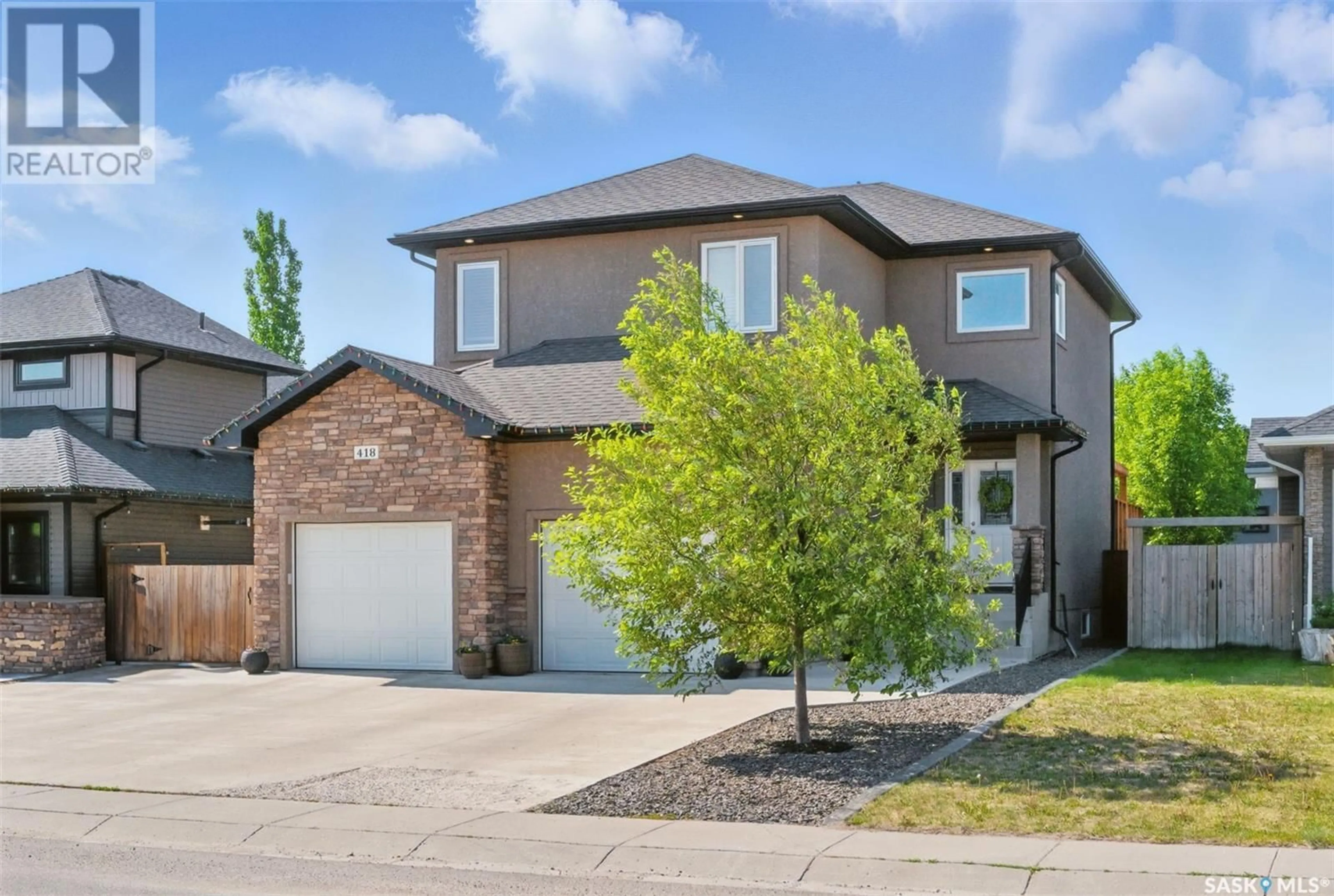 Home with brick exterior material, street for 418 HASTINGS CRESCENT, Saskatoon Saskatchewan S7V0C7