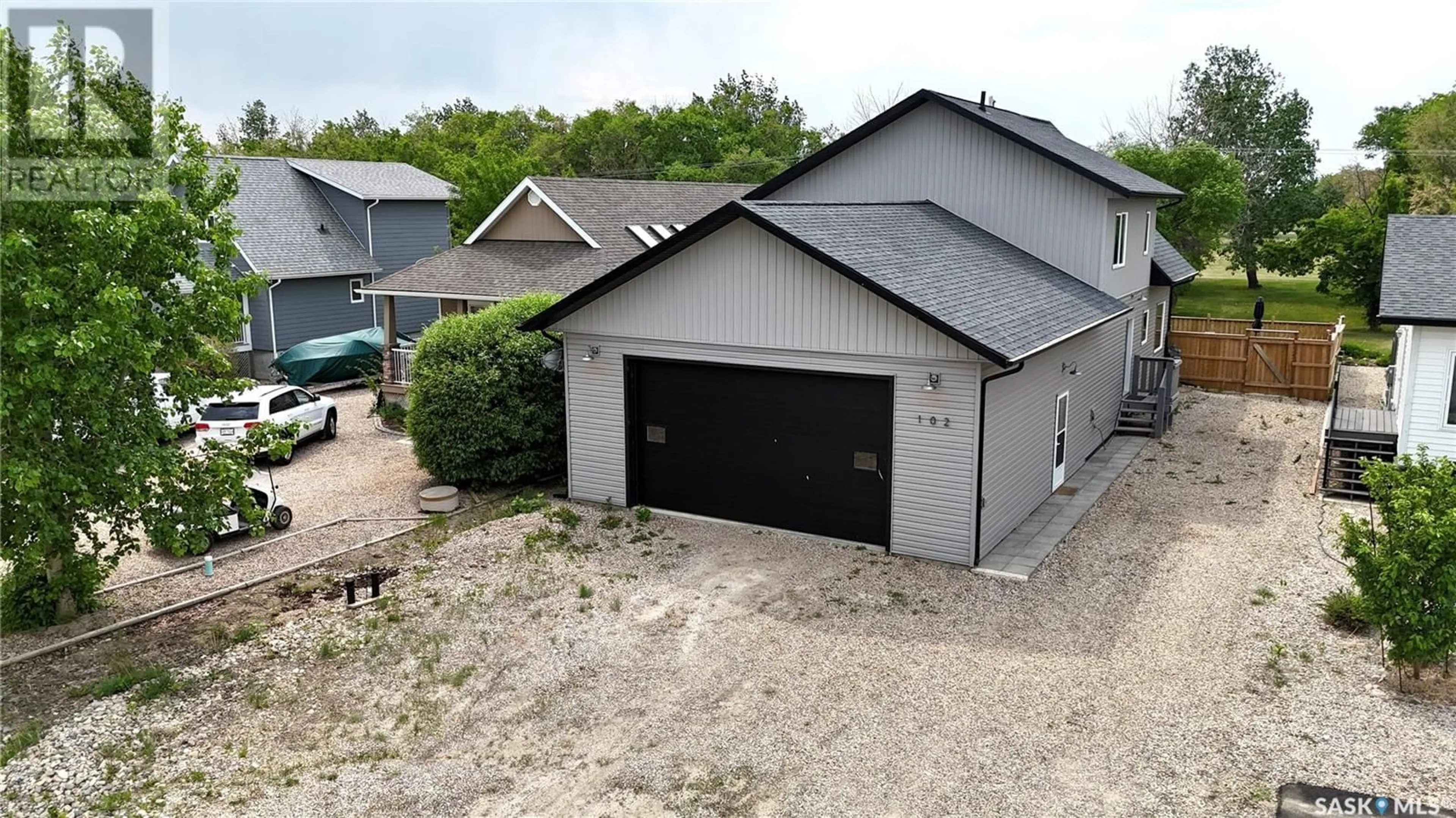 A pic from outside/outdoor area/front of a property/back of a property/a pic from drone, street for 102 LAKESIDE ROAD, Elbow Saskatchewan S0H1J0