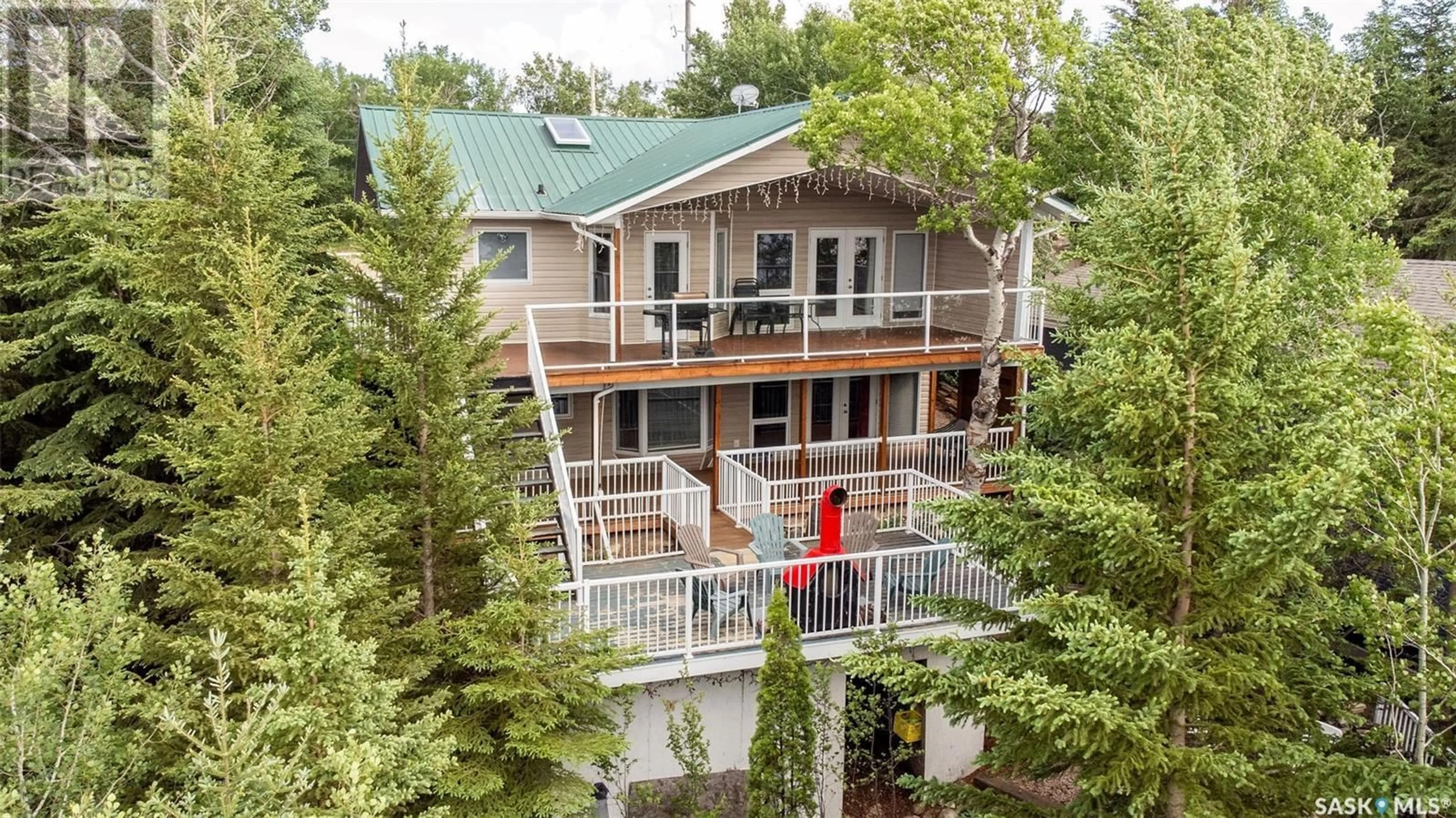 A pic from outside/outdoor area/front of a property/back of a property/a pic from drone, unknown for 11 BERARD BEACH, Wakaw Lake Saskatchewan S0K4P0