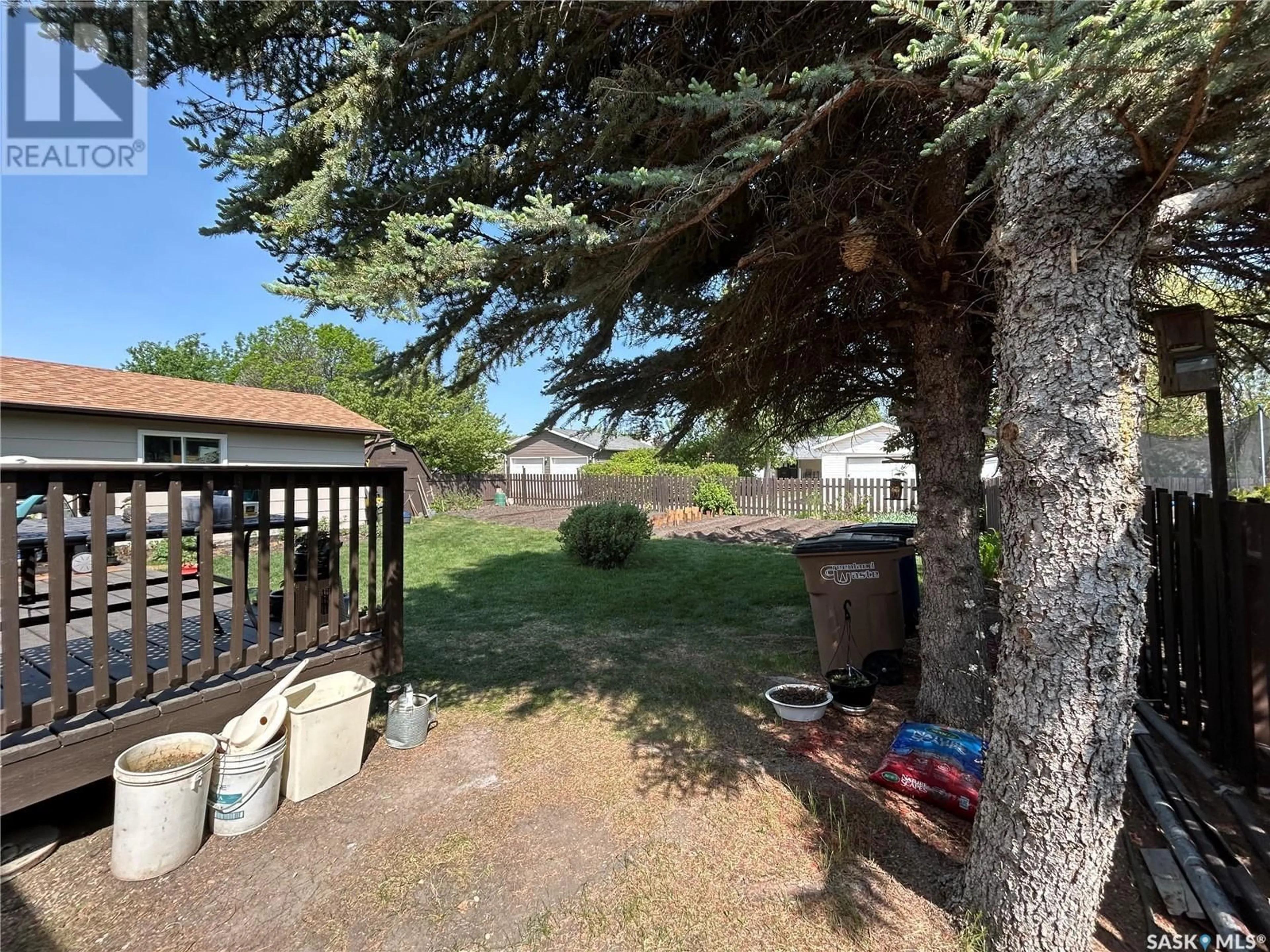 Patio, forest/trees view for 747 GOLBURN CRESCENT, Tisdale Saskatchewan S0E1T0