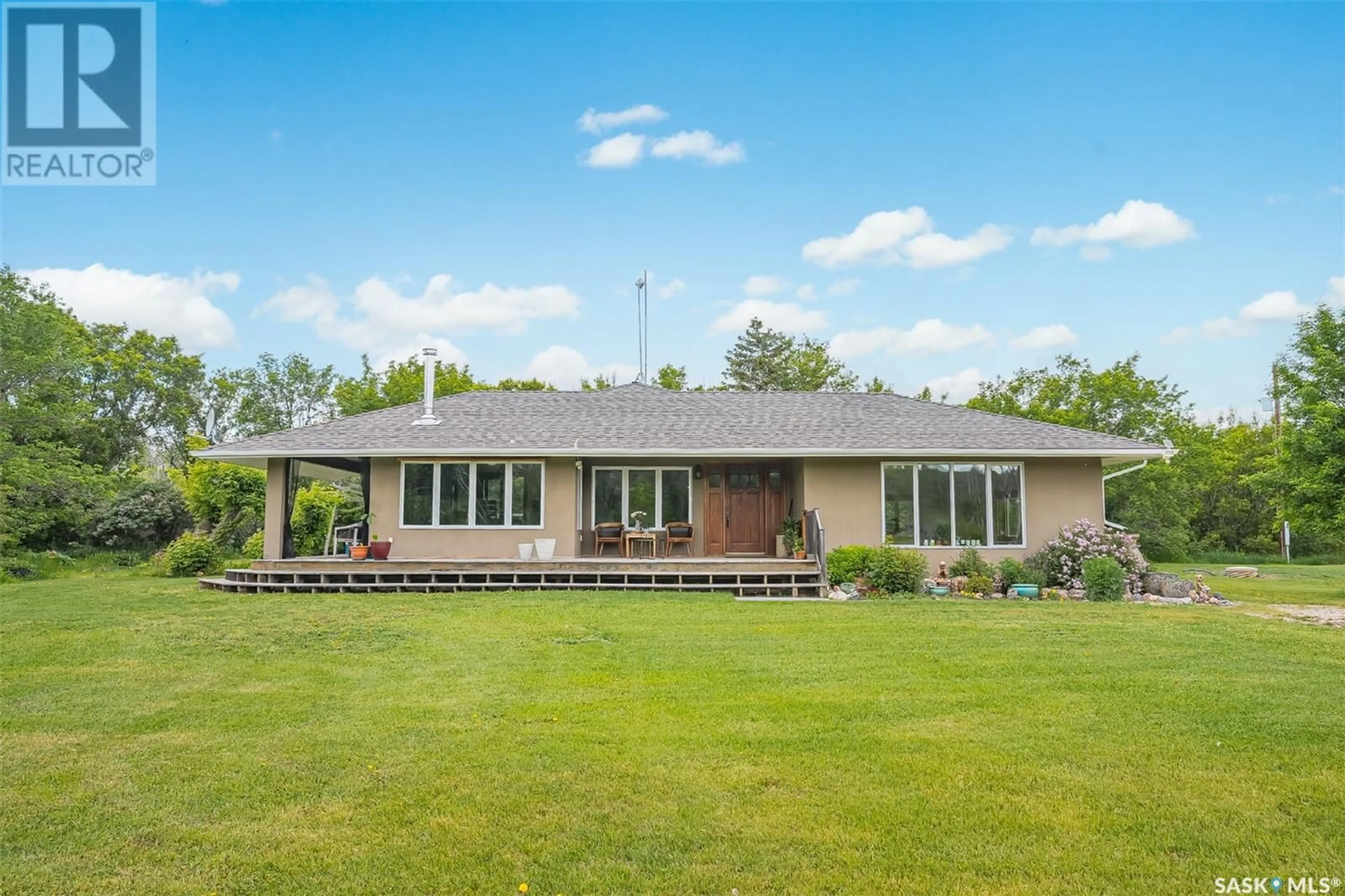 A pic from outside/outdoor area/front of a property/back of a property/a pic from drone, unknown for SECLUDED SANCTUARY ACREAGE, Dundurn Rm No. 314 Saskatchewan S7K1M2