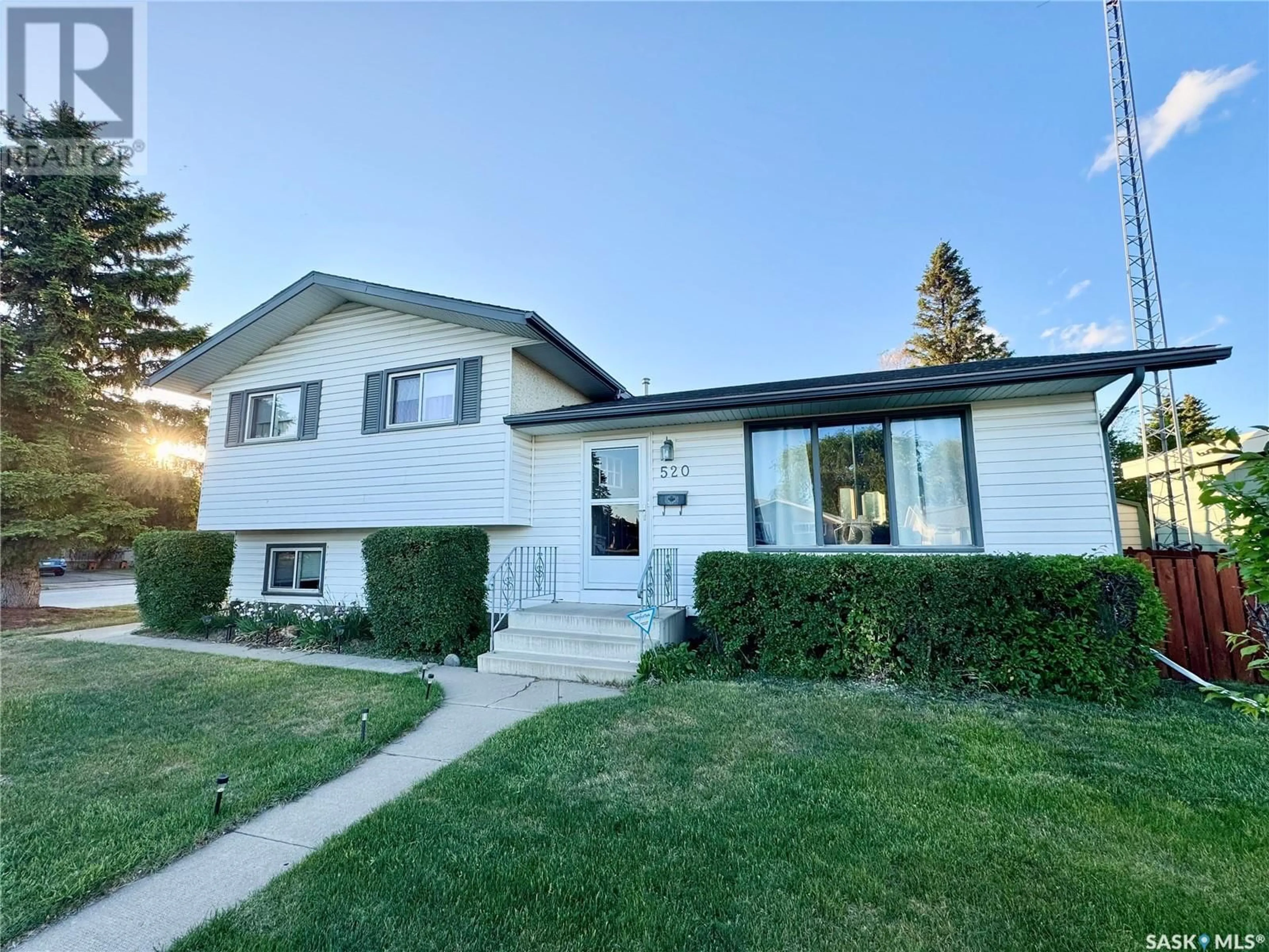 Home with vinyl exterior material, street for 520 LAURIER DRIVE, Prince Albert Saskatchewan S6V5M1