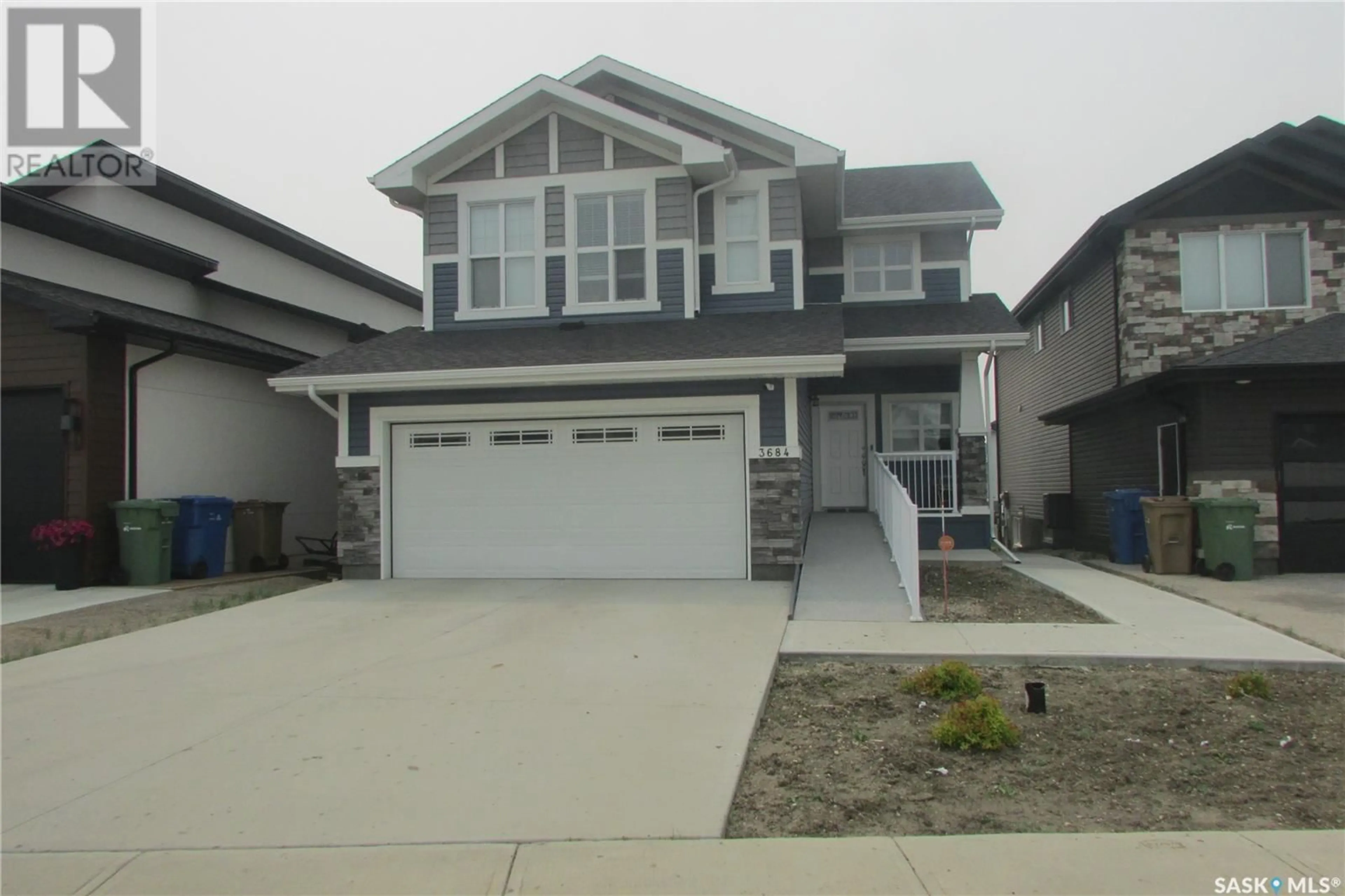 Home with vinyl exterior material, street for 3684 GEE CRESCENT, Regina Saskatchewan S4V3P2