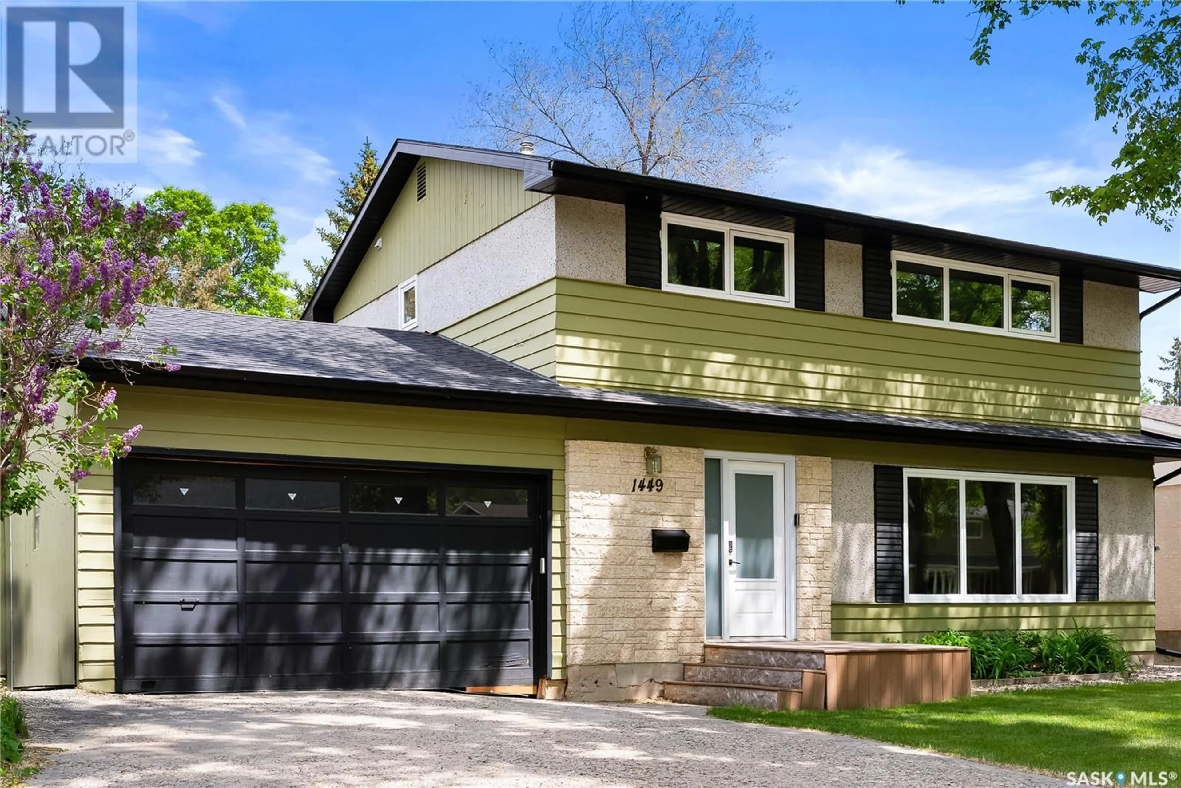 Home with vinyl exterior material, street for 1449 SHANNON ROAD, Regina Saskatchewan S4S5L4