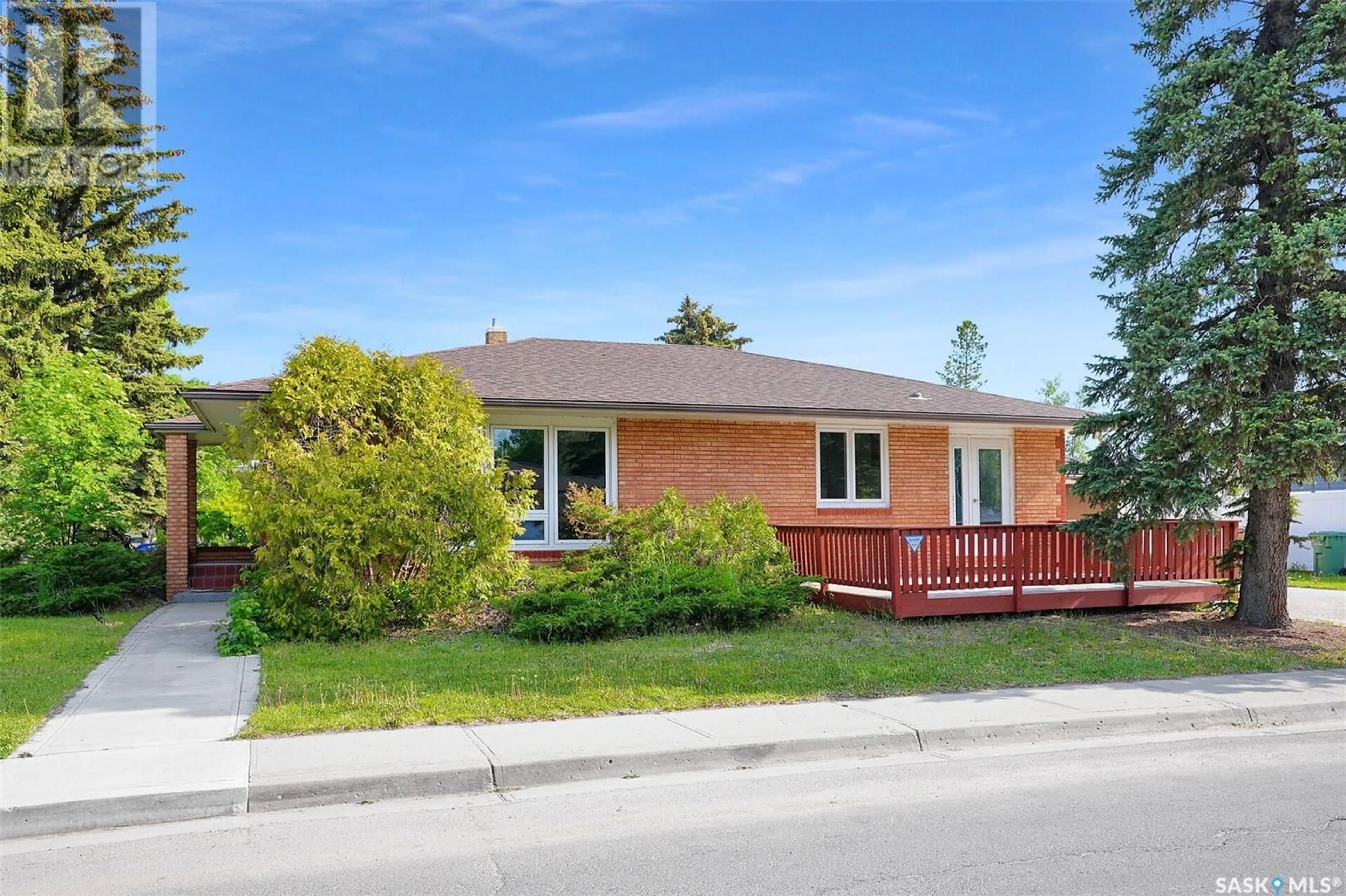 Home with brick exterior material, street for 1 CALDER CRESCENT, Regina Saskatchewan S4S4A5