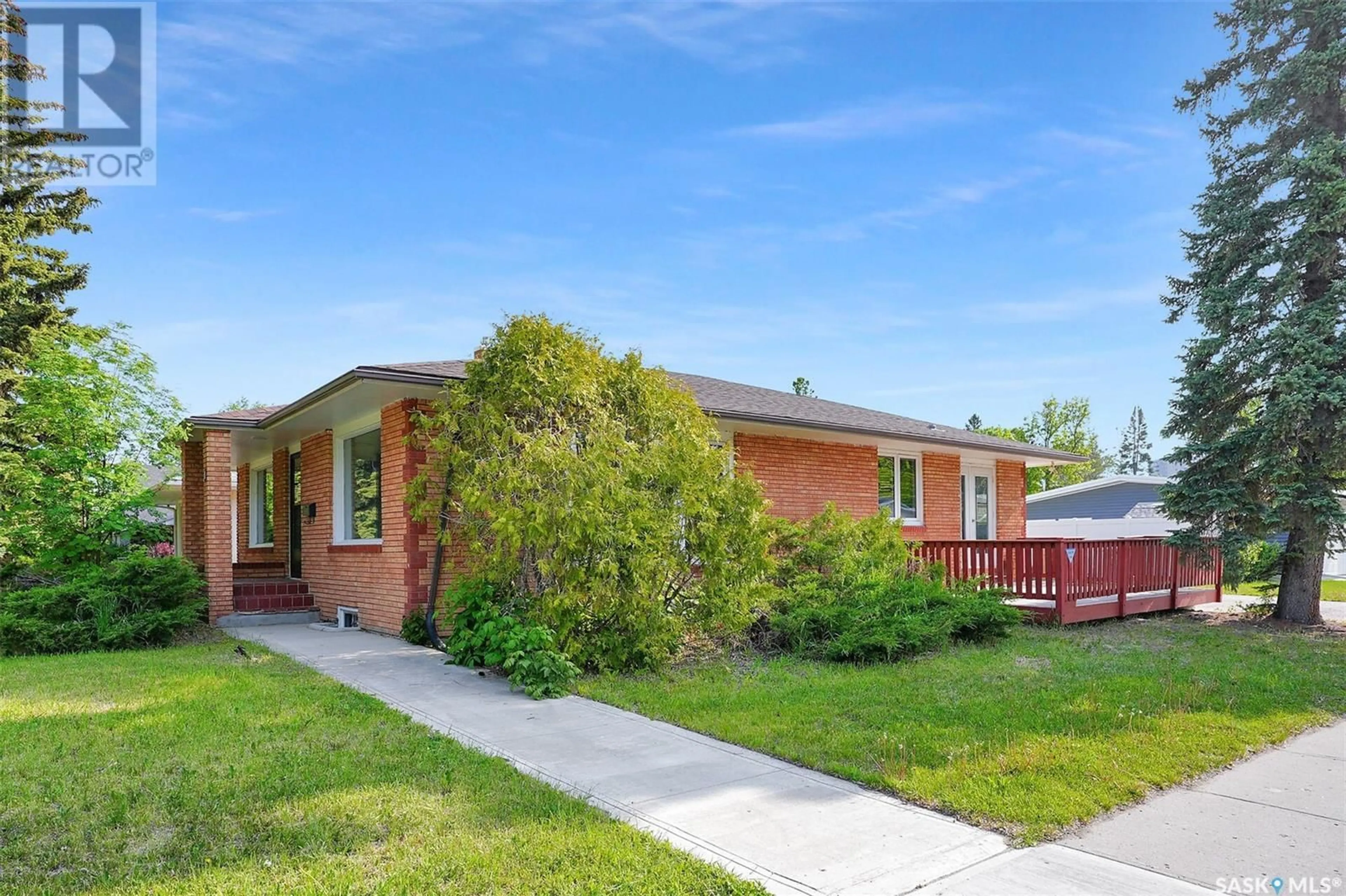 Home with brick exterior material, street for 1 CALDER CRESCENT, Regina Saskatchewan S4S4A5