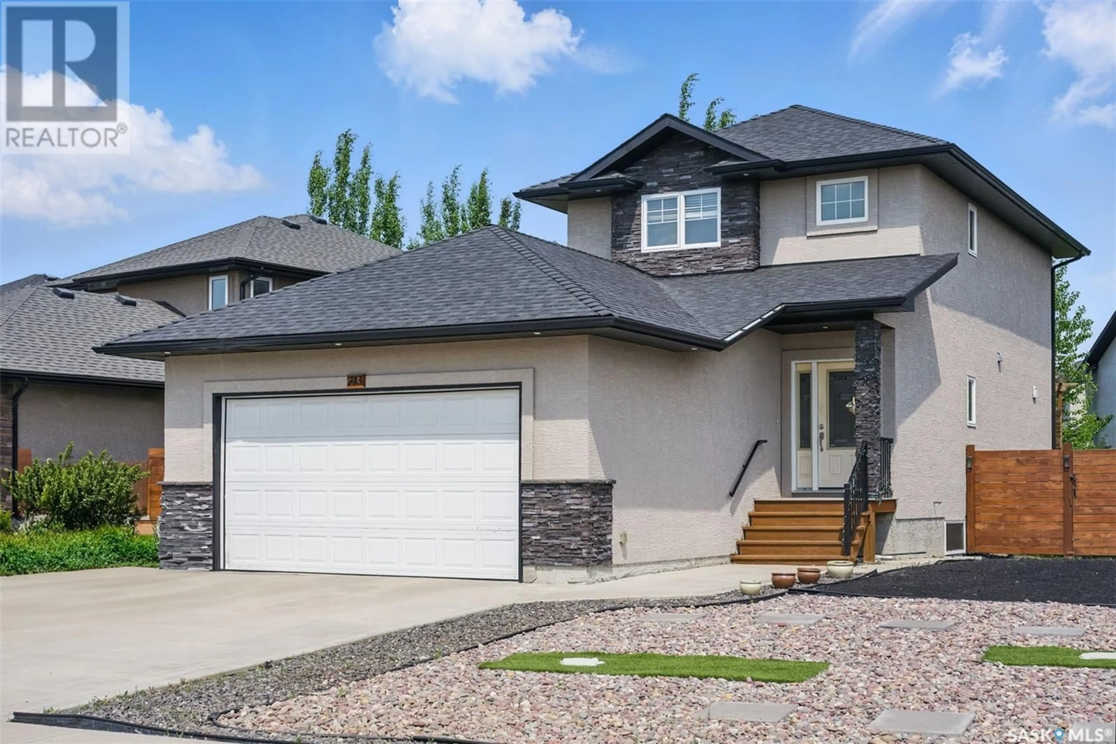Home with vinyl exterior material, street for 743 SUTTER CRESCENT, Saskatoon Saskatchewan S7T0R5