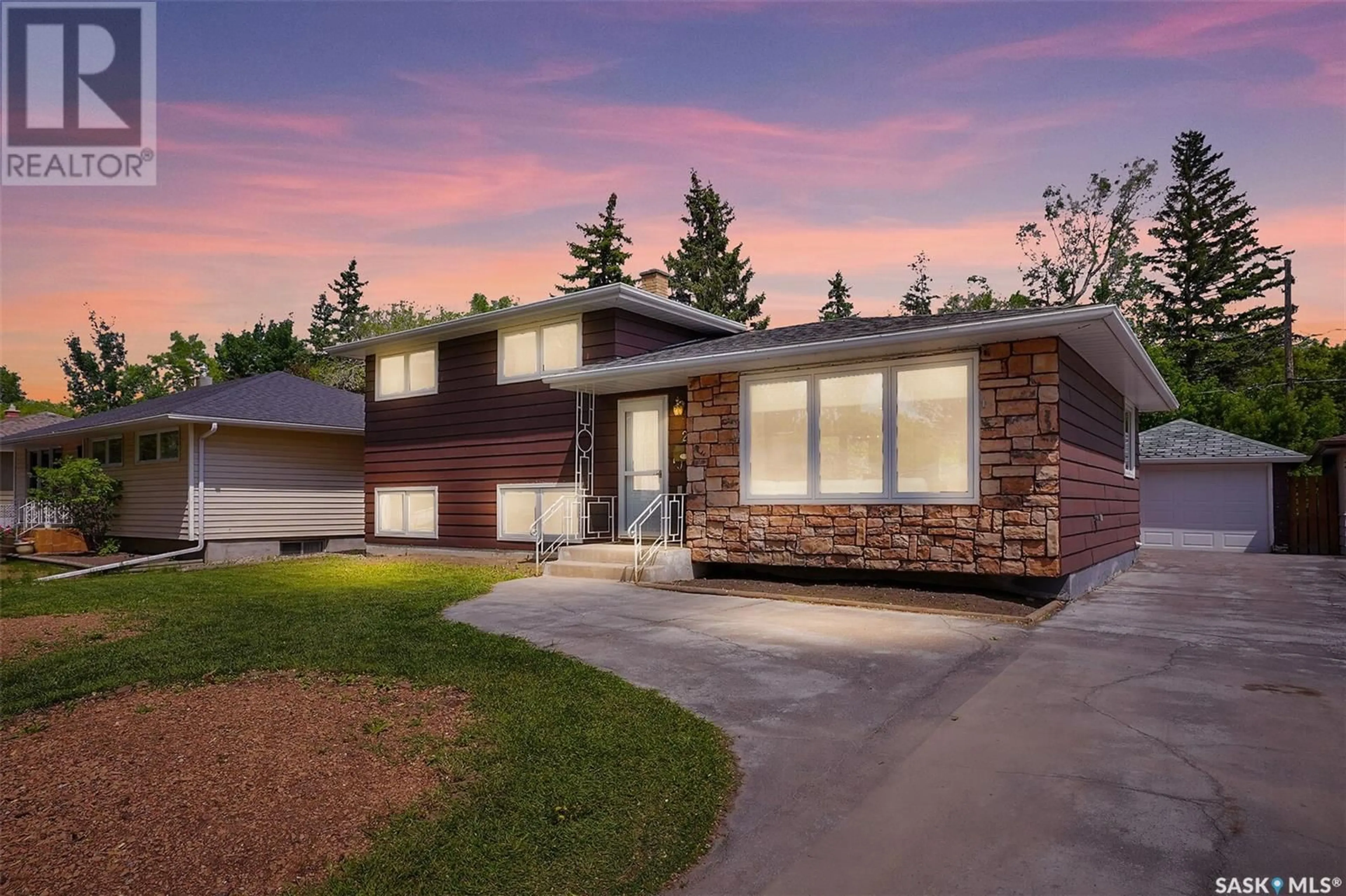 Home with brick exterior material, street for 25 PROBE STREET, Regina Saskatchewan S4R4V2