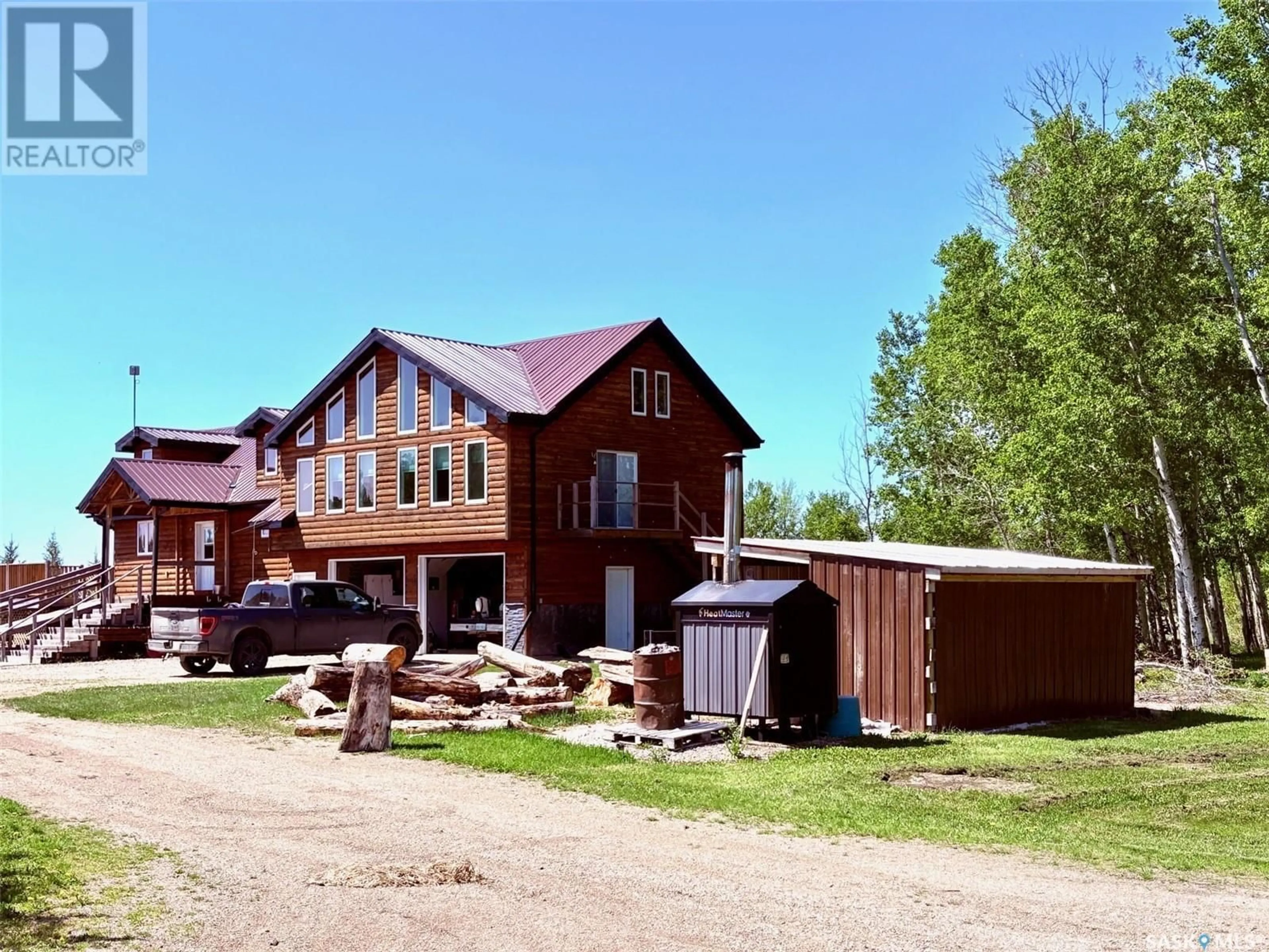 A pic from outside/outdoor area/front of a property/back of a property/a pic from drone, building for 160 LAKE ACREAGE, Good Lake Rm No. 274 Saskatchewan S0A3V0