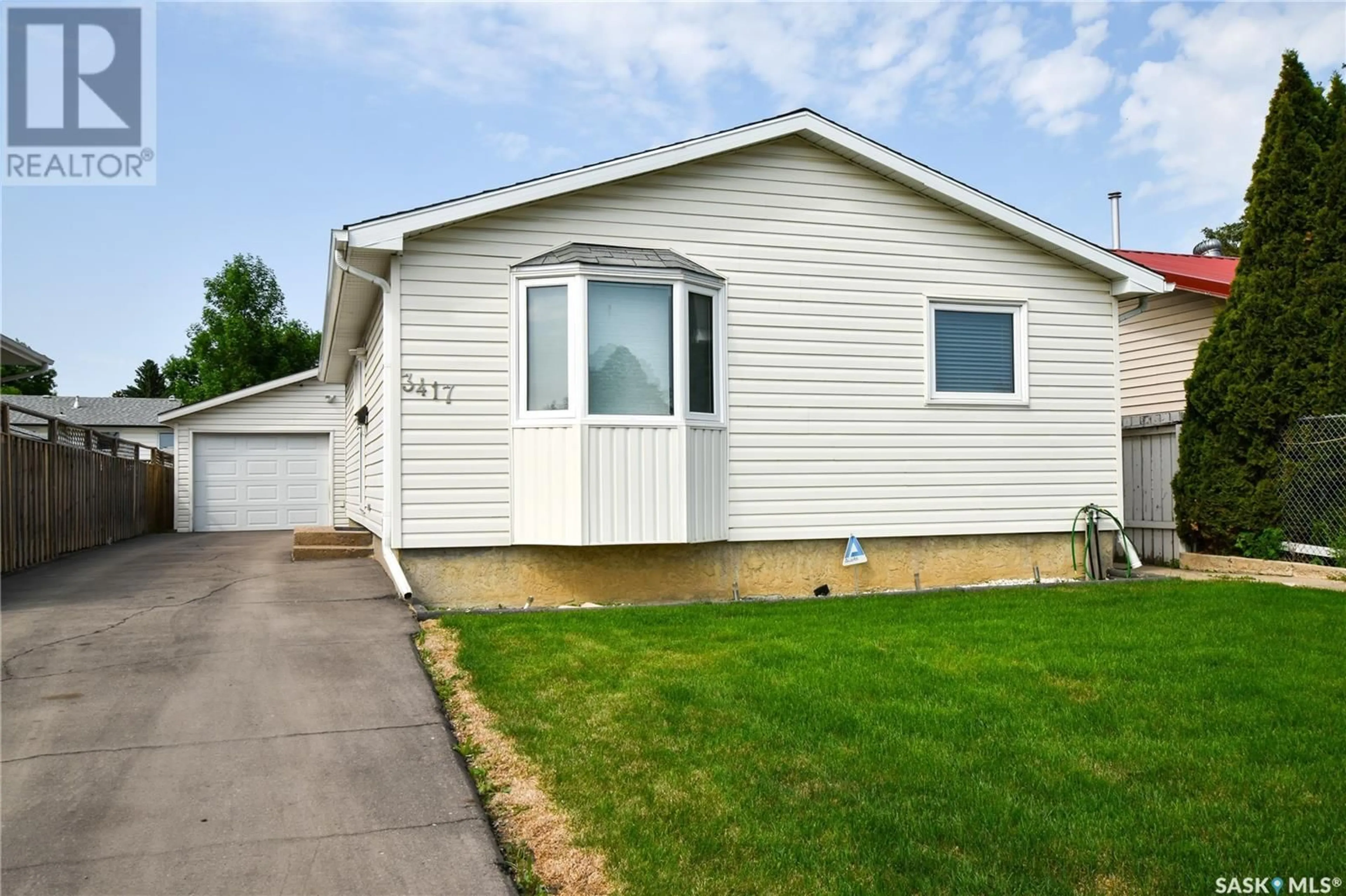 Home with vinyl exterior material, street for 3417 DIEFENBAKER DRIVE, Saskatoon Saskatchewan S7L4V7