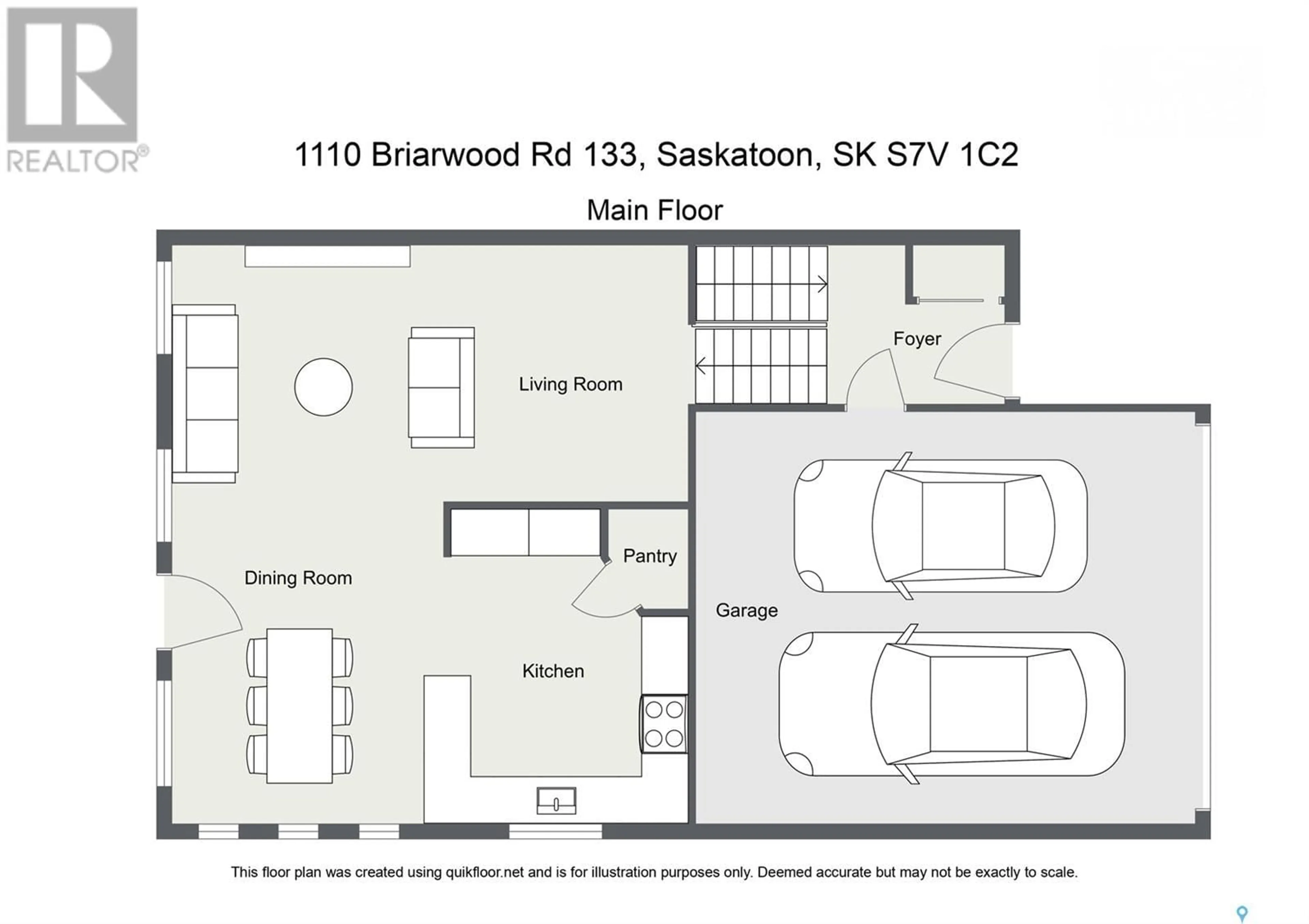 Floor plan for 133 1110 BRIARWOOD ROAD, Saskatoon Saskatchewan S7V0A1