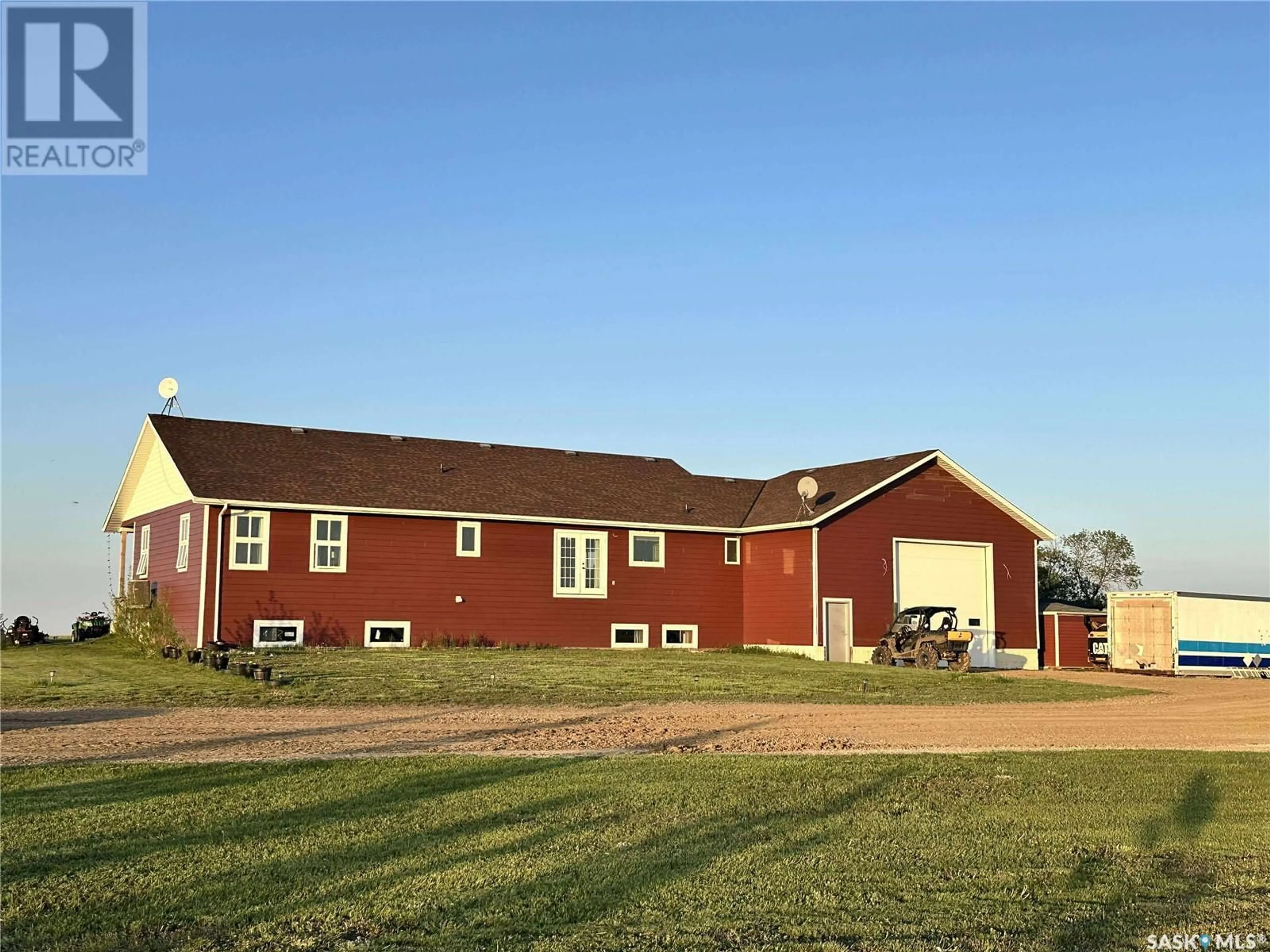 A pic from outside/outdoor area/front of a property/back of a property/a pic from drone, building for KHEDIVE ACREAGE, Norton Rm No. 69 Saskatchewan S0C1K0
