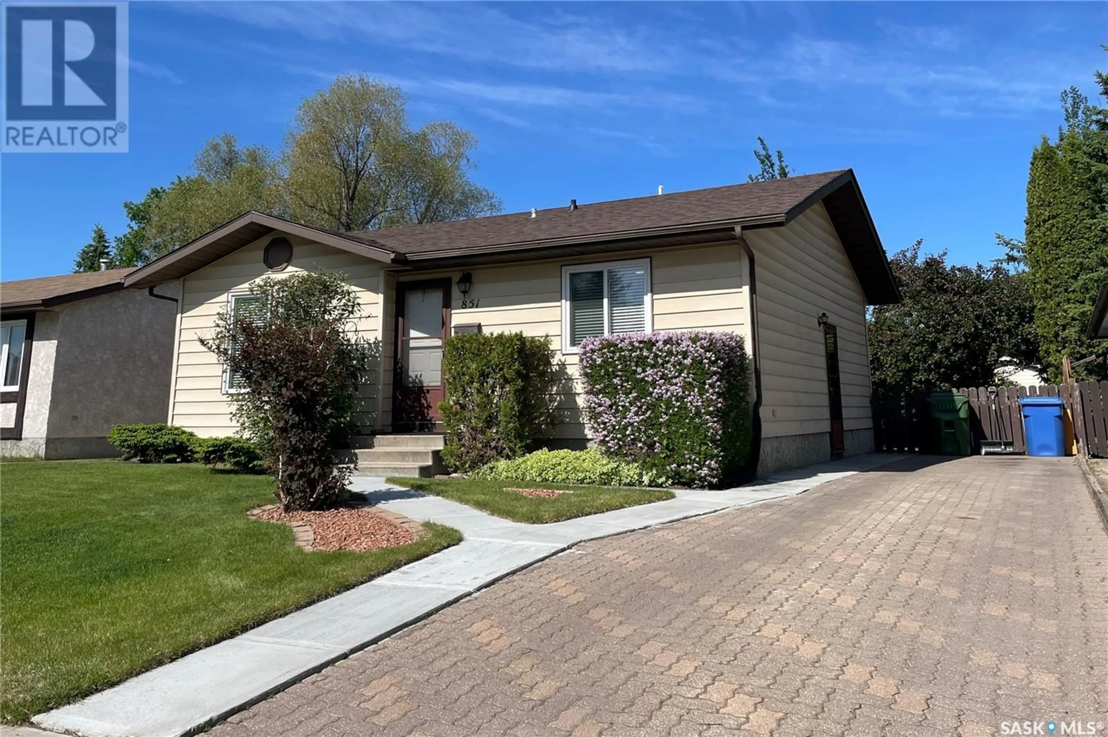 Home with vinyl exterior material, street for 851 SPENCER DRIVE, Prince Albert Saskatchewan S6V7C8
