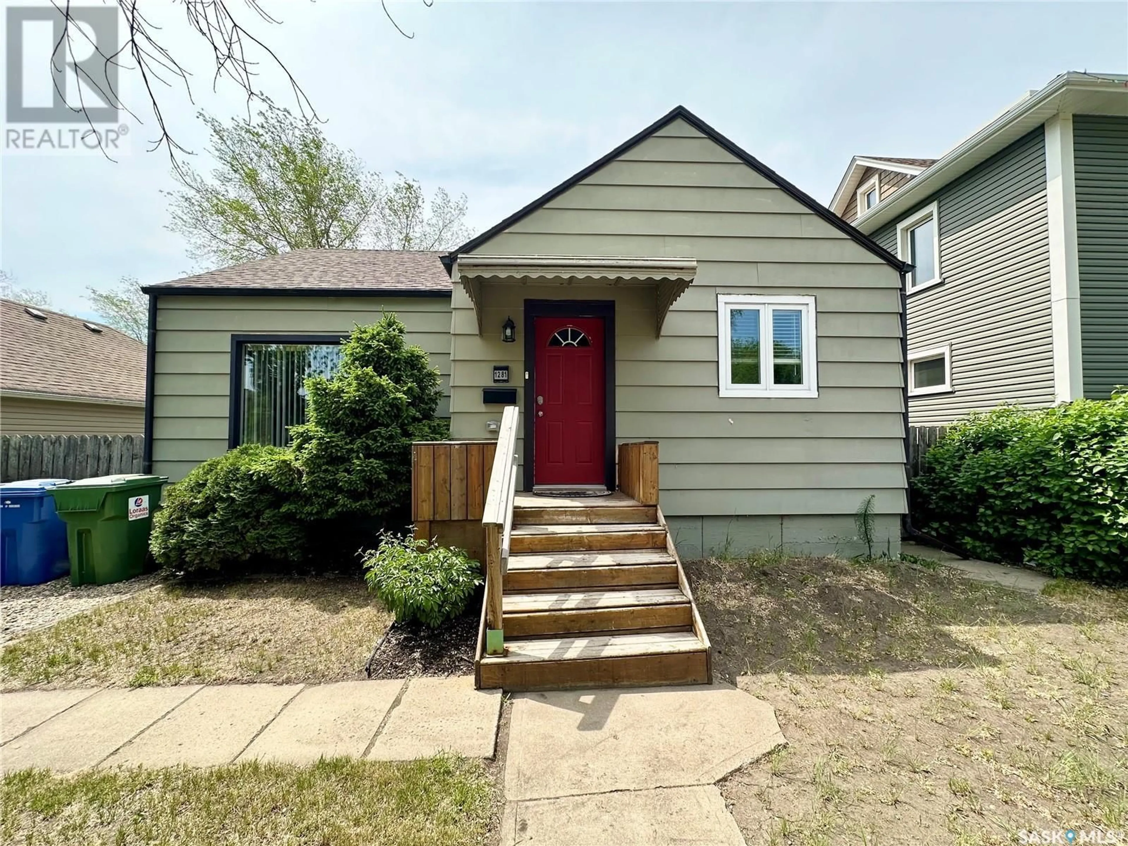 Home with vinyl exterior material, street for 1281 98TH STREET, North Battleford Saskatchewan S9A0L8
