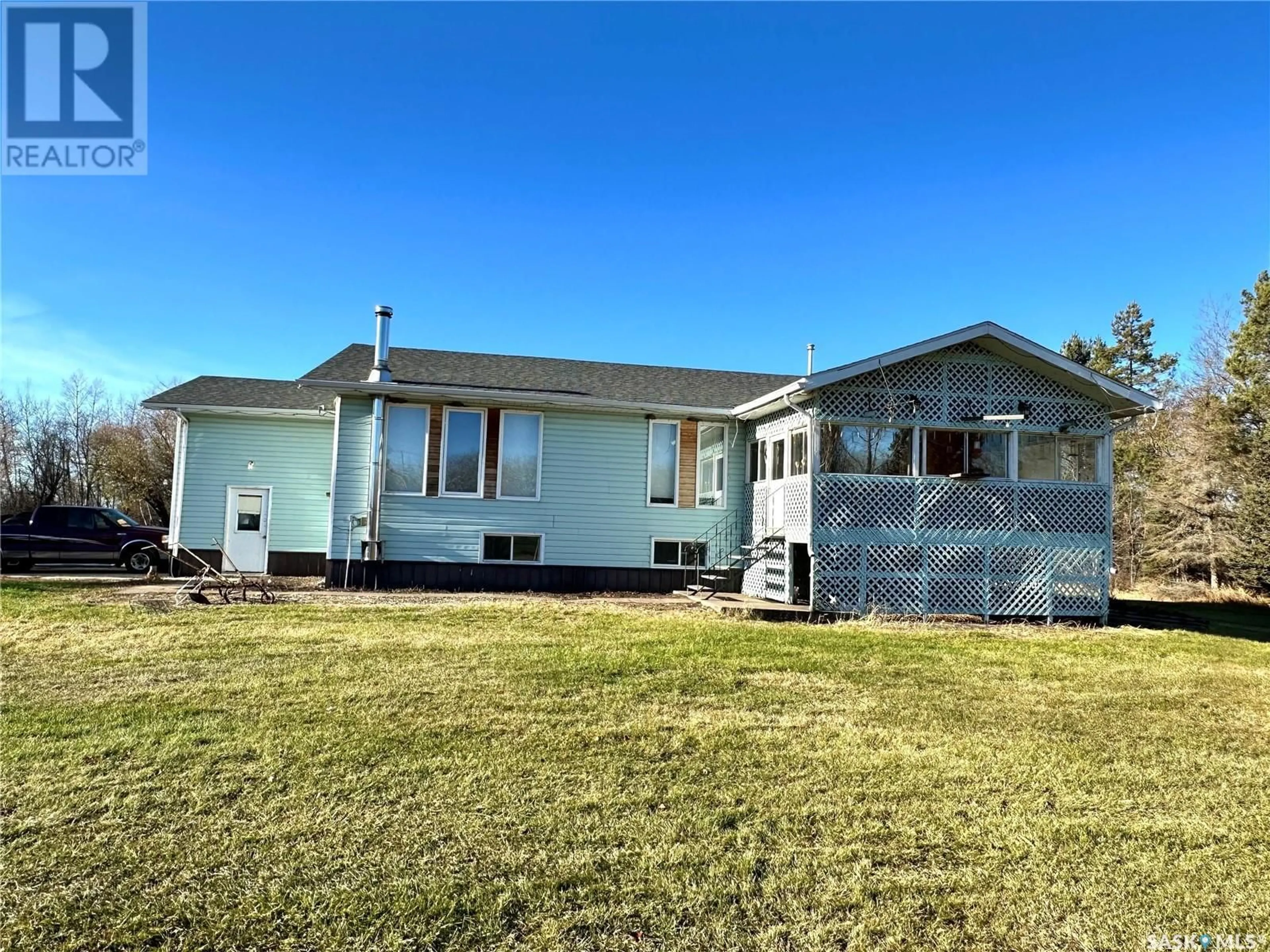 A pic from outside/outdoor area/front of a property/back of a property/a pic from drone, water/lake/river/ocean view for 2.66 GAGNE ACREAGE NORTH OF SPIRITWOOD, Spiritwood Rm No. 496 Saskatchewan S0J2M0