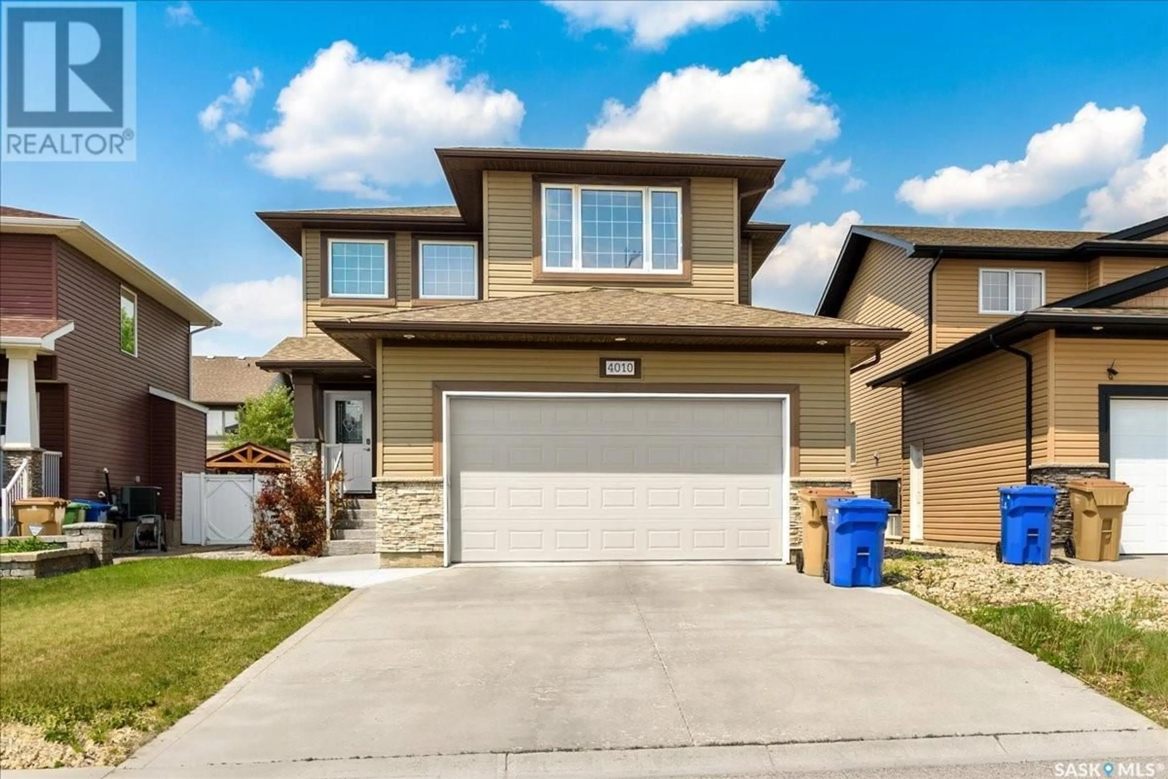 Home with vinyl exterior material, street for 4010 LEPINE ROAD, Regina Saskatchewan S4V1K4