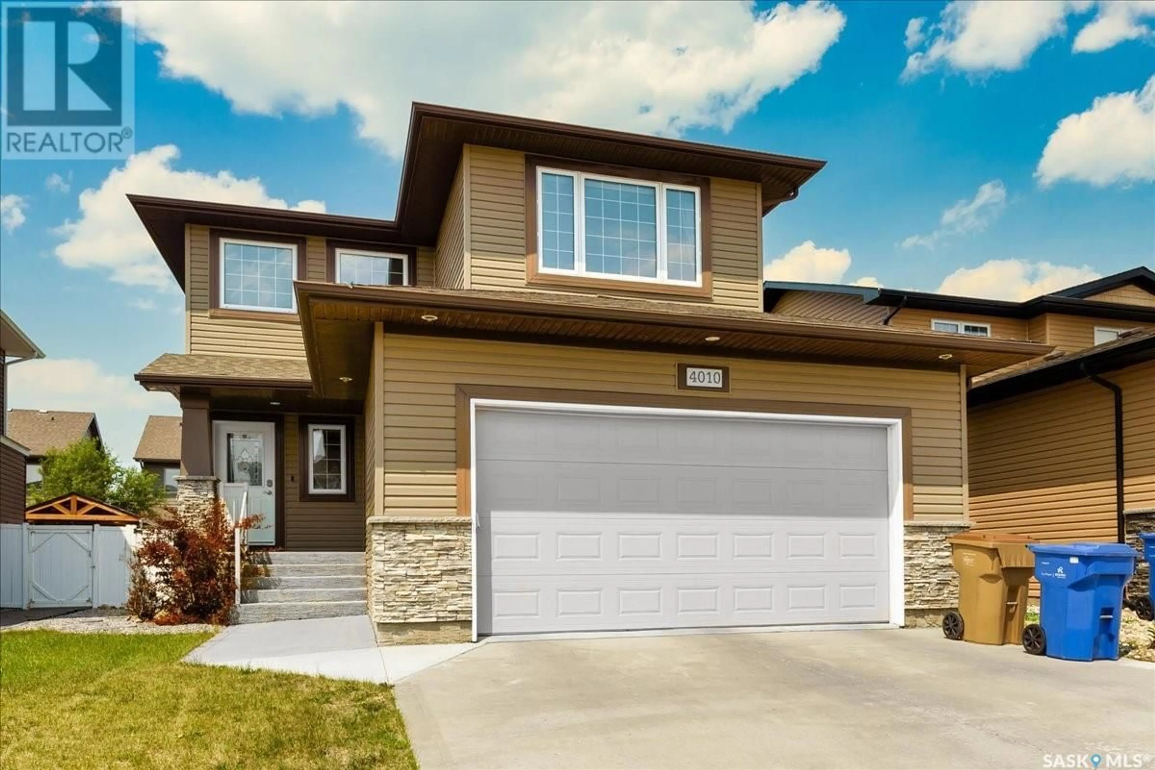 Home with vinyl exterior material, street for 4010 LEPINE ROAD, Regina Saskatchewan S4V1K4