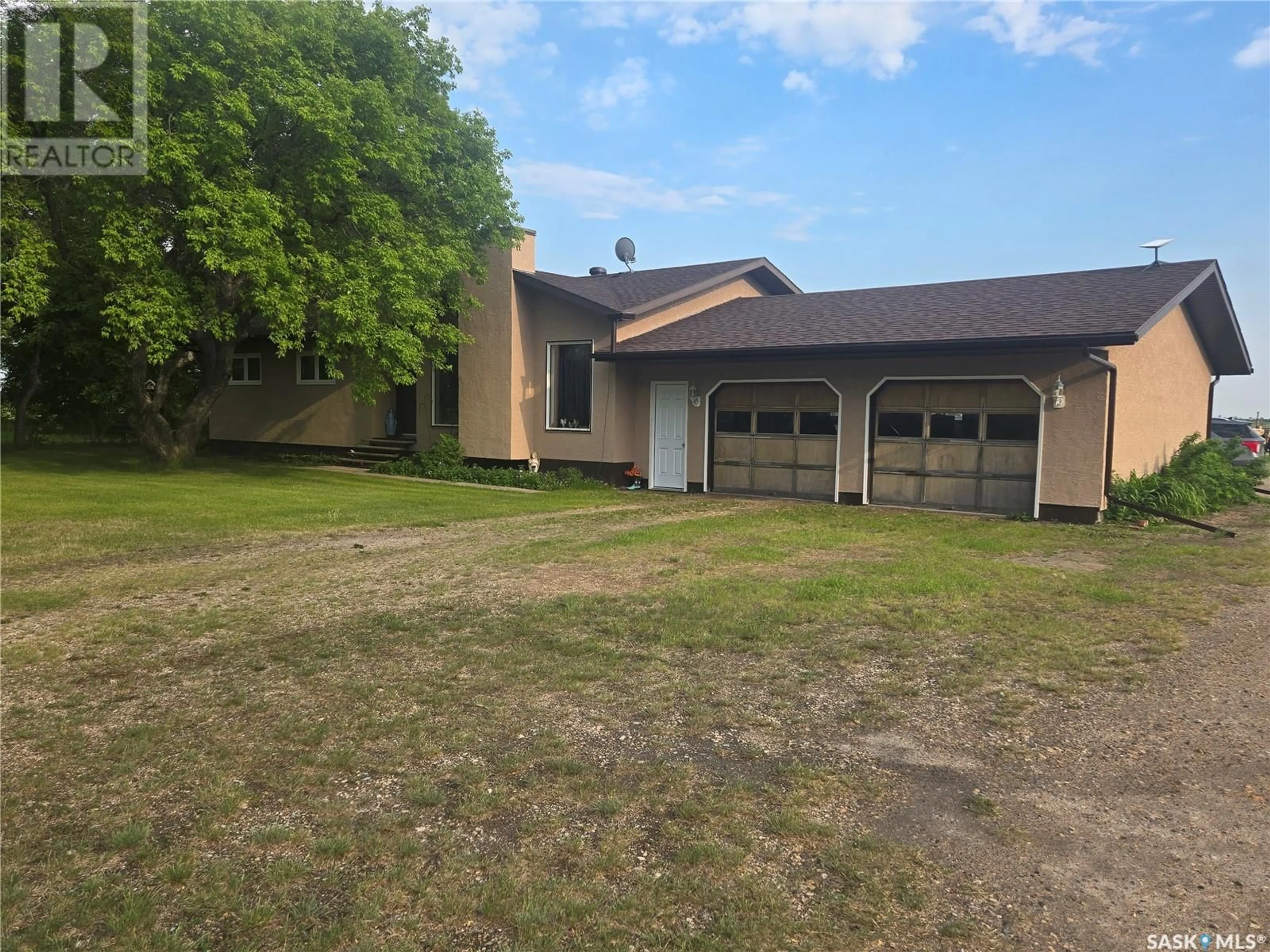 A pic from outside/outdoor area/front of a property/back of a property/a pic from drone, street for VRANAI ACREAGE, Melville Saskatchewan S0A2P0