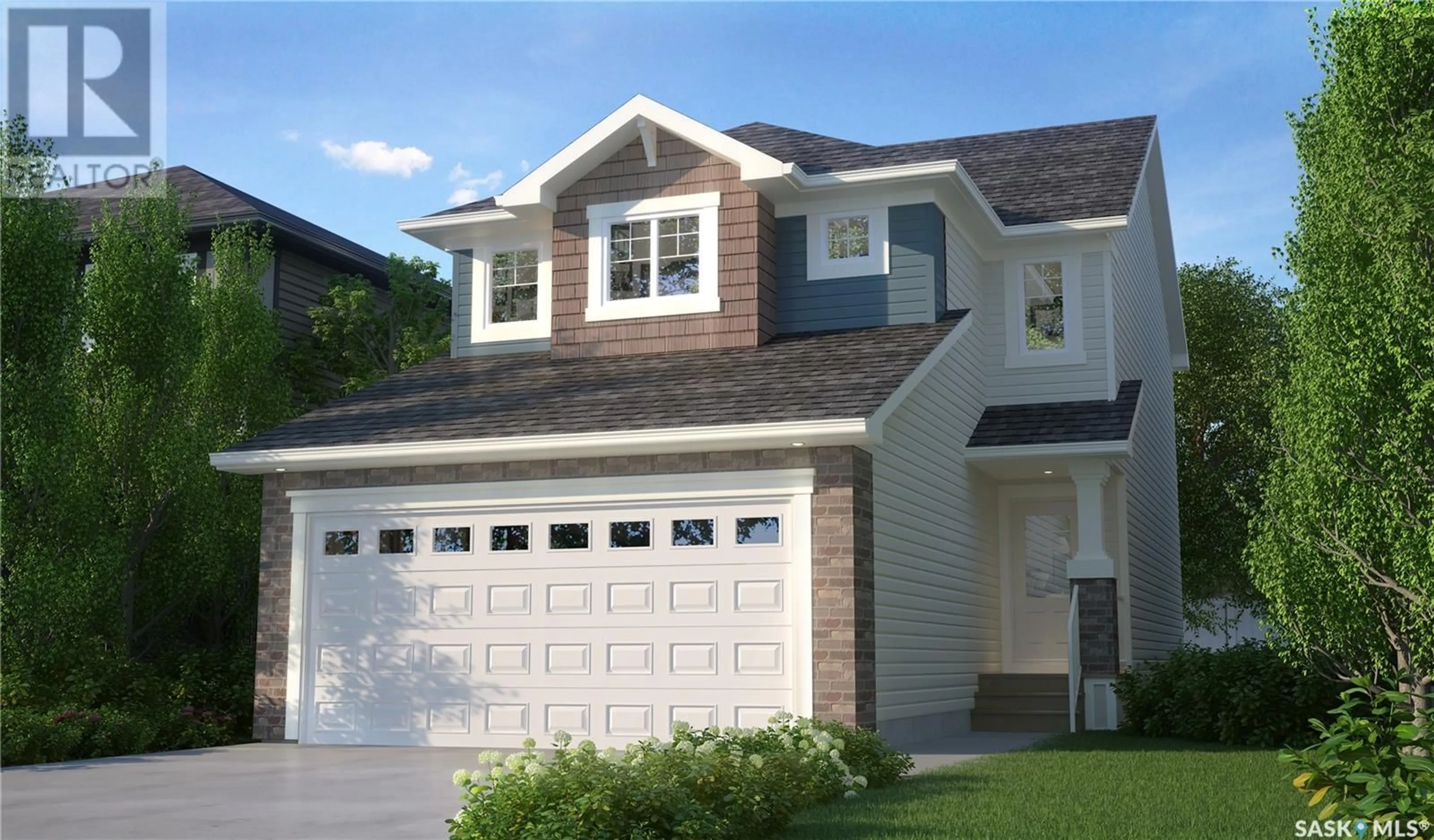 Home with vinyl exterior material, street for 309 VETERANS DRIVE, Warman Saskatchewan S0K4S3