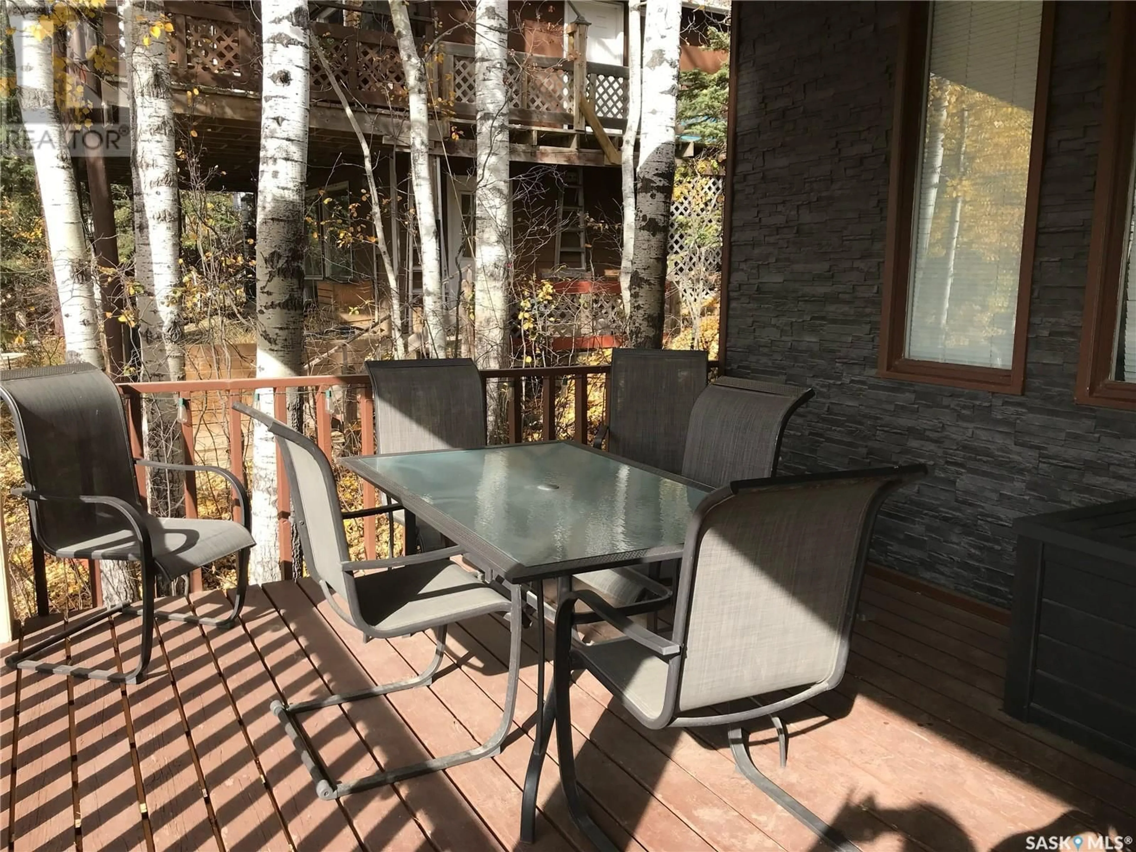 Patio, forest/trees view for LIANA'S LANE, Leask Rm No. 464 Saskatchewan S0J1M0