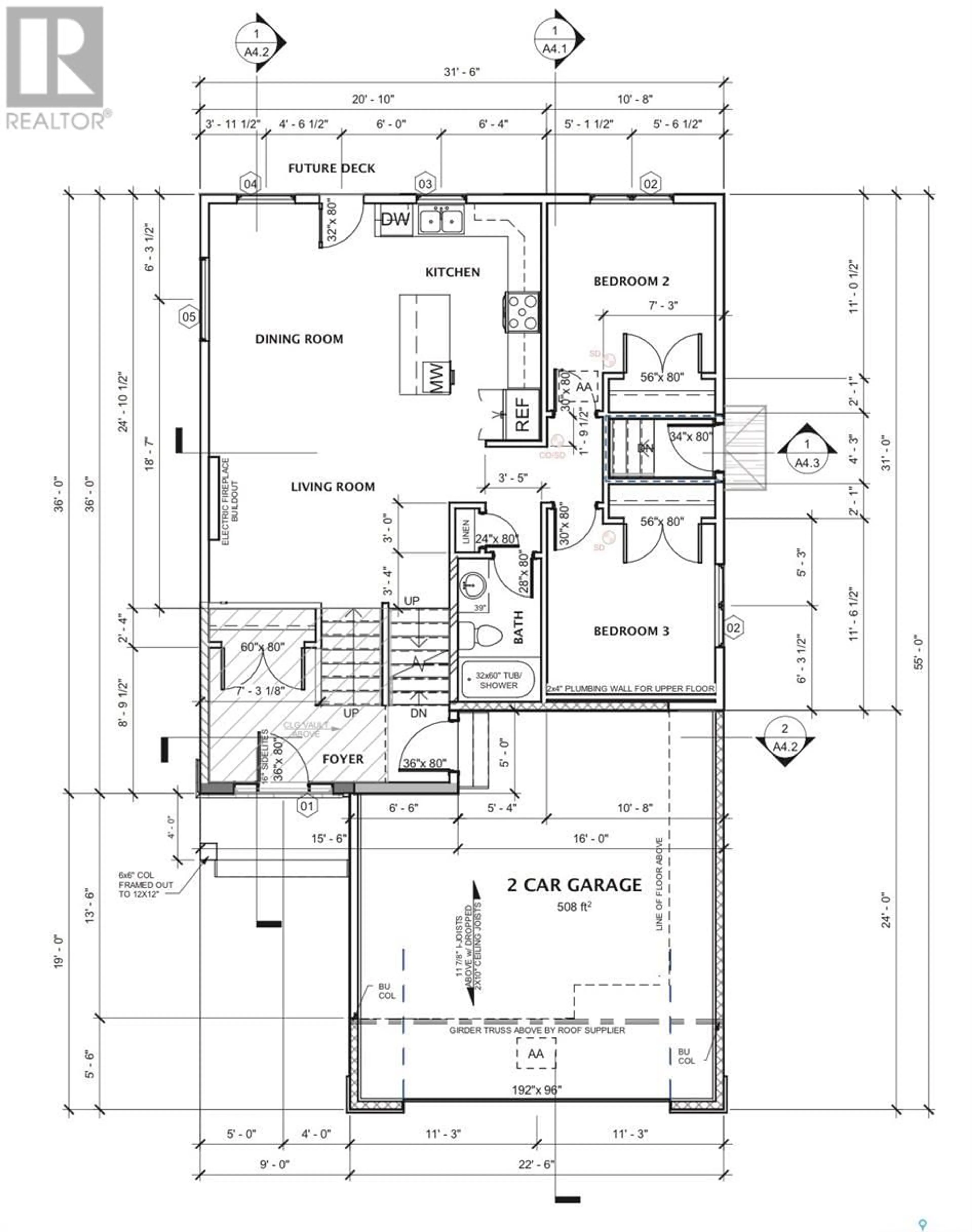 Floor plan for 114 HAVERSTOCK CRESCENT, Saskatoon Saskatchewan S7W1E2