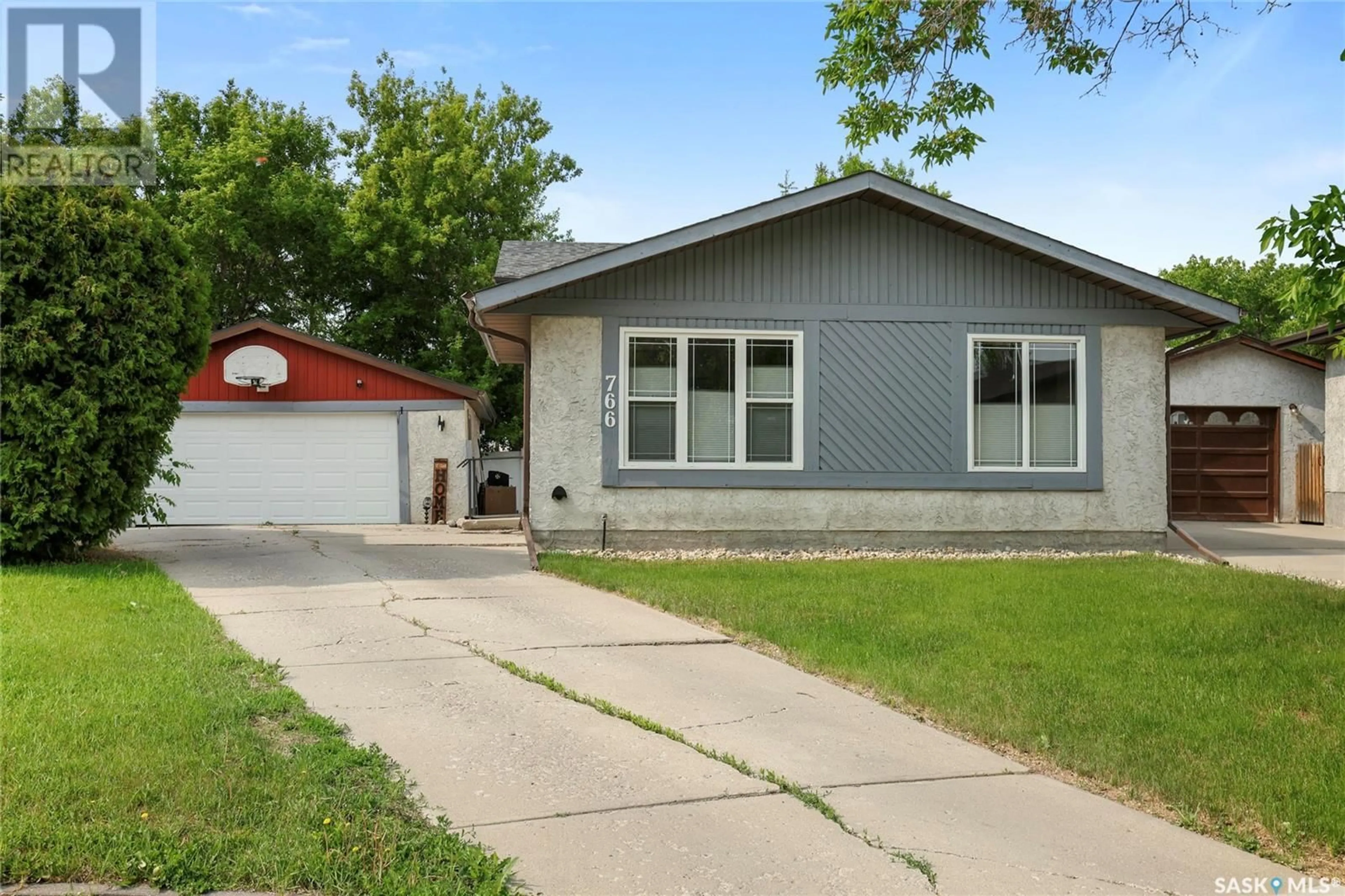 Home with vinyl exterior material, street for 766 BARD CRESCENT, Regina Saskatchewan S4X2K5