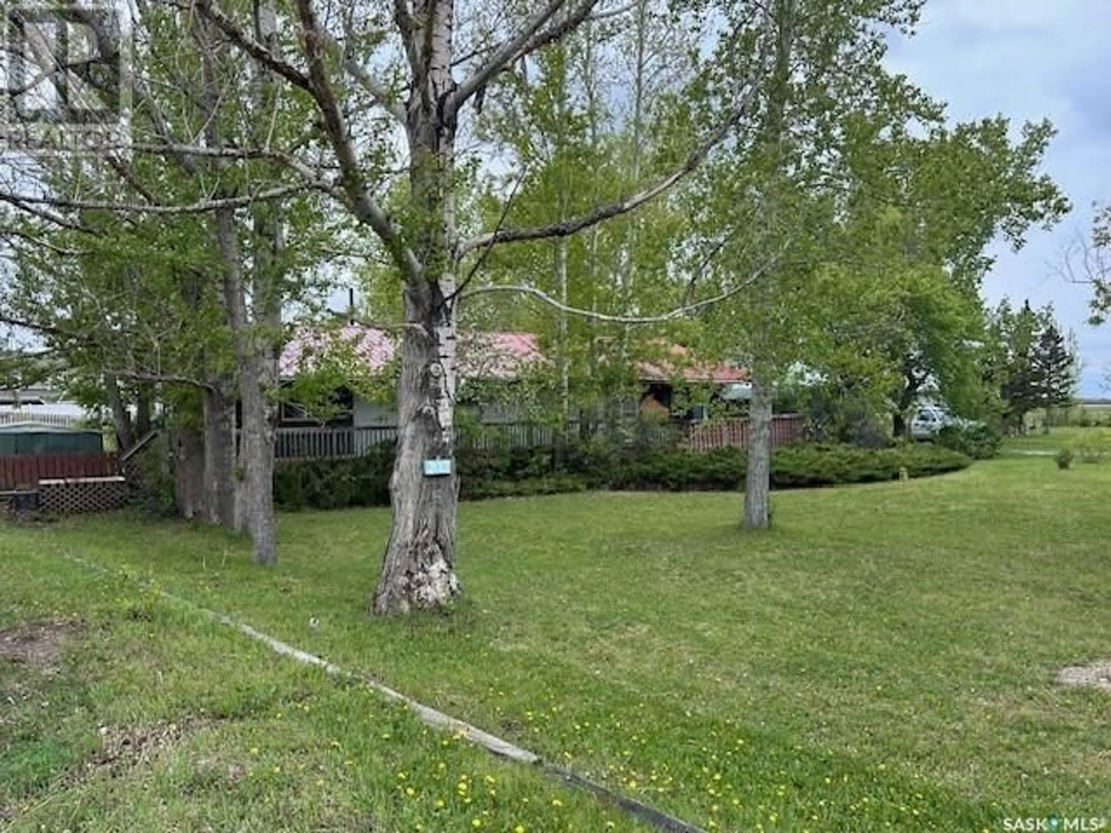 A pic from outside/outdoor area/front of a property/back of a property/a pic from drone, forest/trees view for 202 EAST STREET, Bethune Saskatchewan S0G0H0