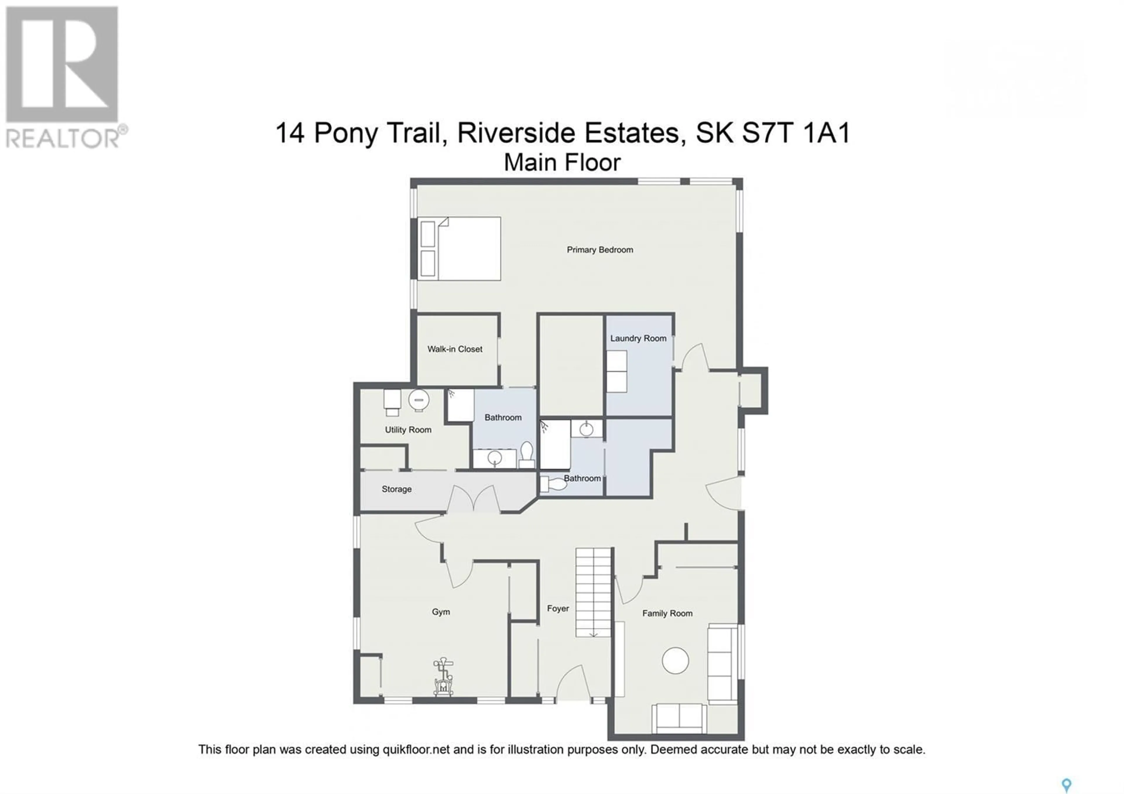 Floor plan for 14 PONY TRAIL, Corman Park Rm No. 344 Saskatchewan S7T1A1