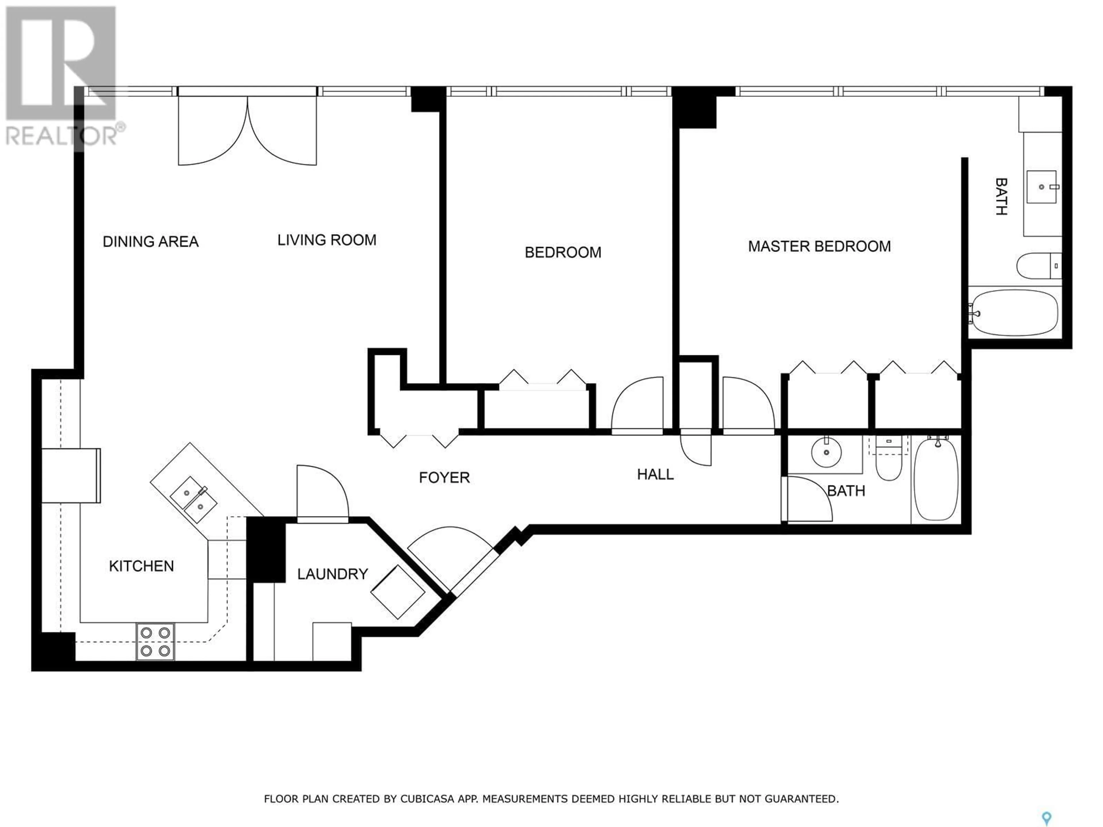 Floor plan for N - 504 157 2ND AVENUE, Saskatoon Saskatchewan S7K2A9