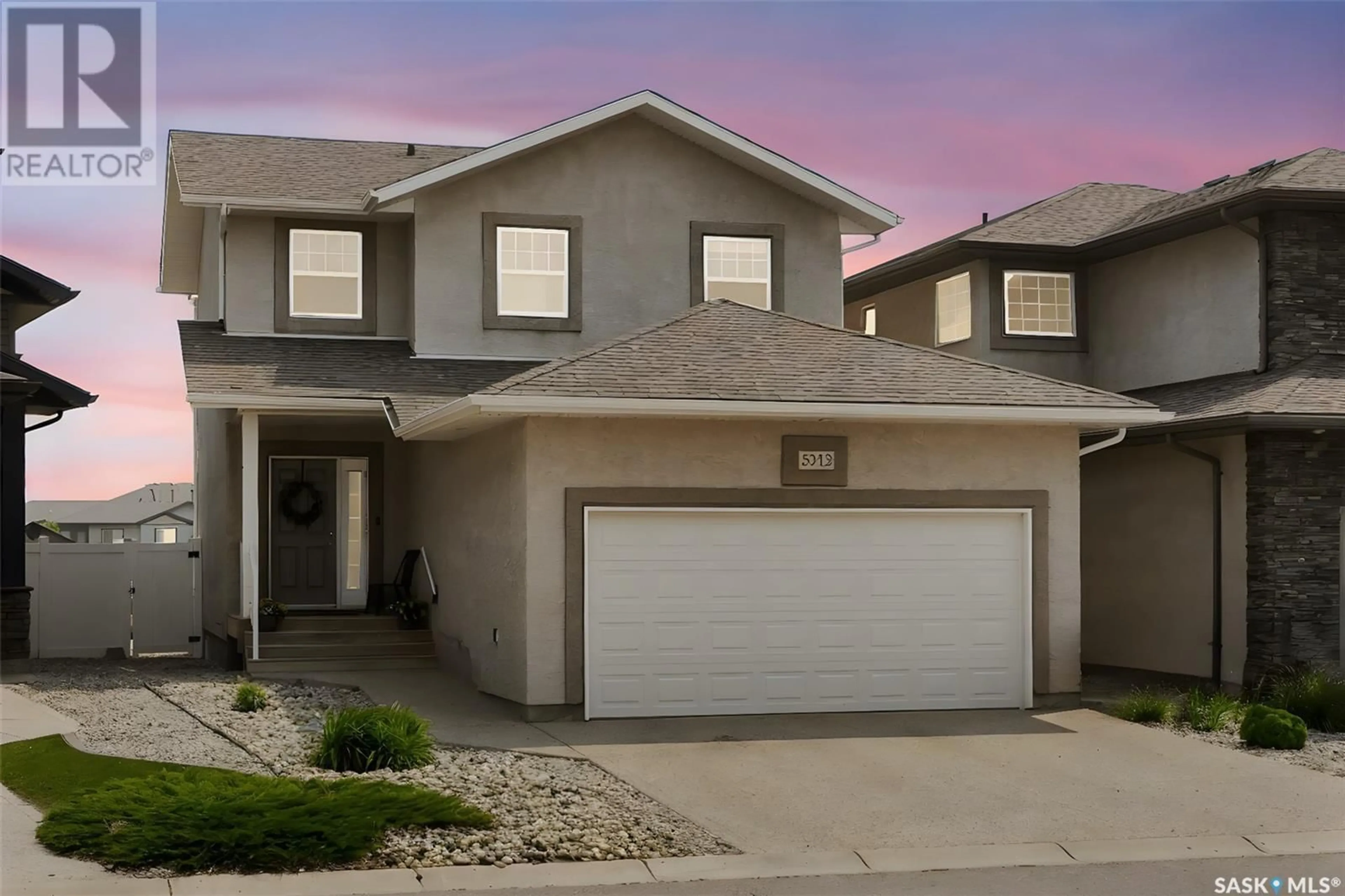 Home with vinyl exterior material, street for 5312 AERIAL CRESCENT, Regina Saskatchewan S4W0C9