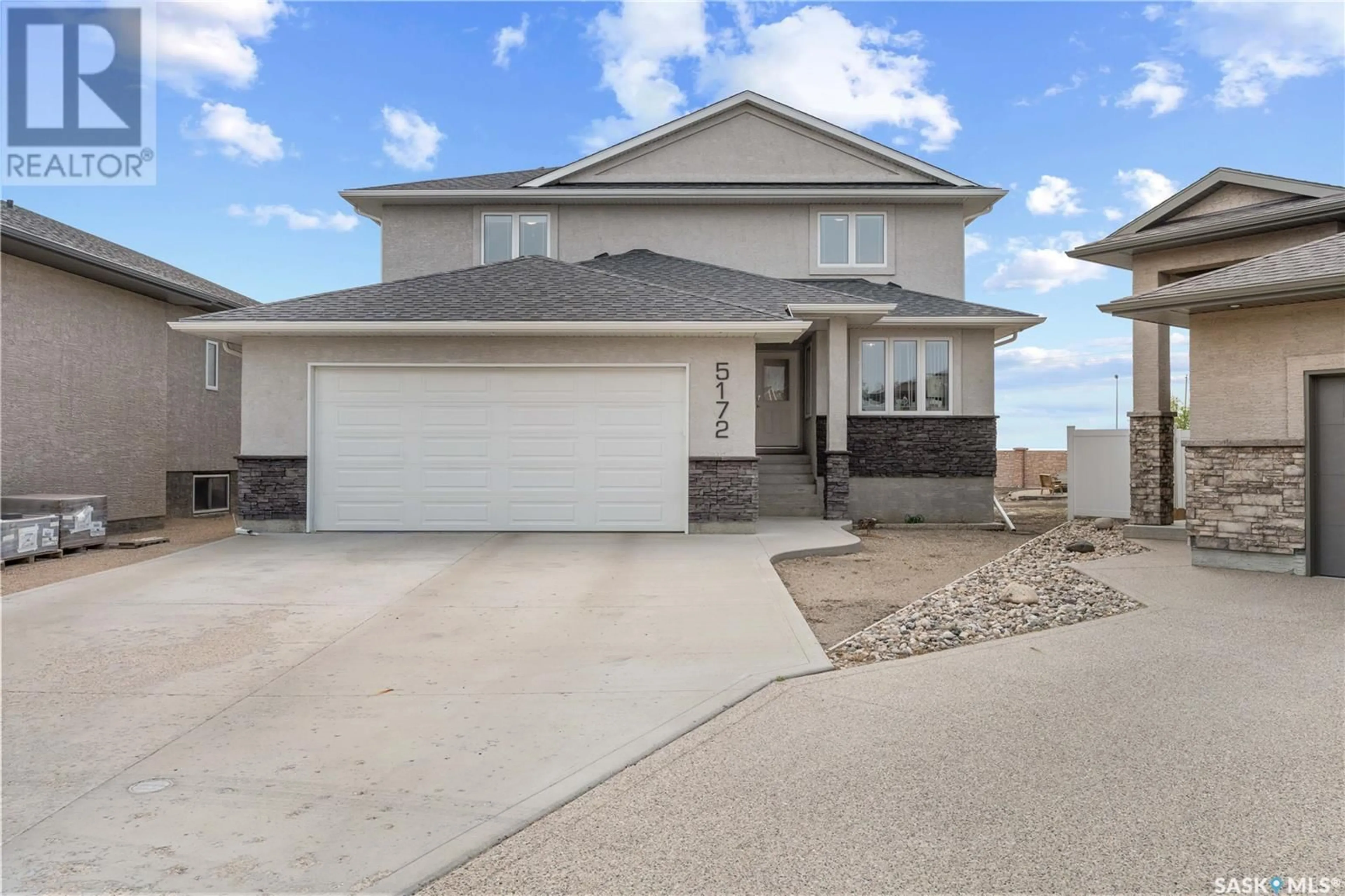 Home with vinyl exterior material, street for 5172 CRANE CRESCENT, Regina Saskatchewan S4W0H8