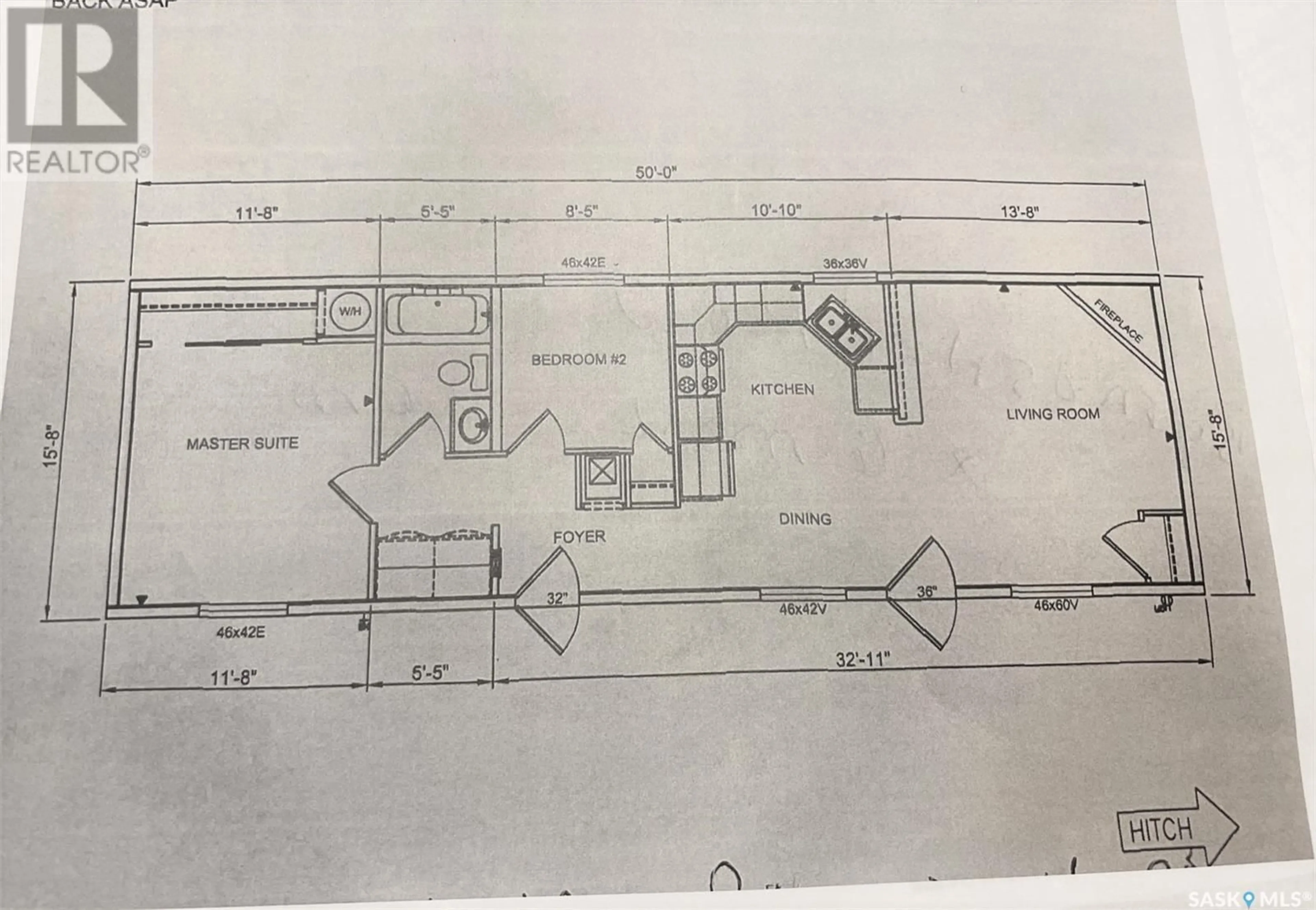 Floor plan for RICARD, Hudson Bay Rm No. 394 Saskatchewan S0E0Y0