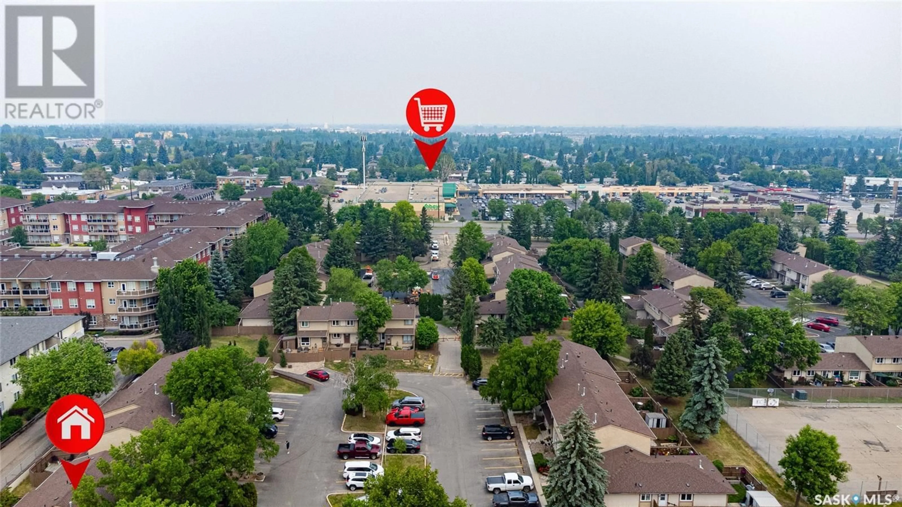 A pic from outside/outdoor area/front of a property/back of a property/a pic from drone, street for 176 1128 MCKERCHER DRIVE, Saskatoon Saskatchewan S7H4Y7