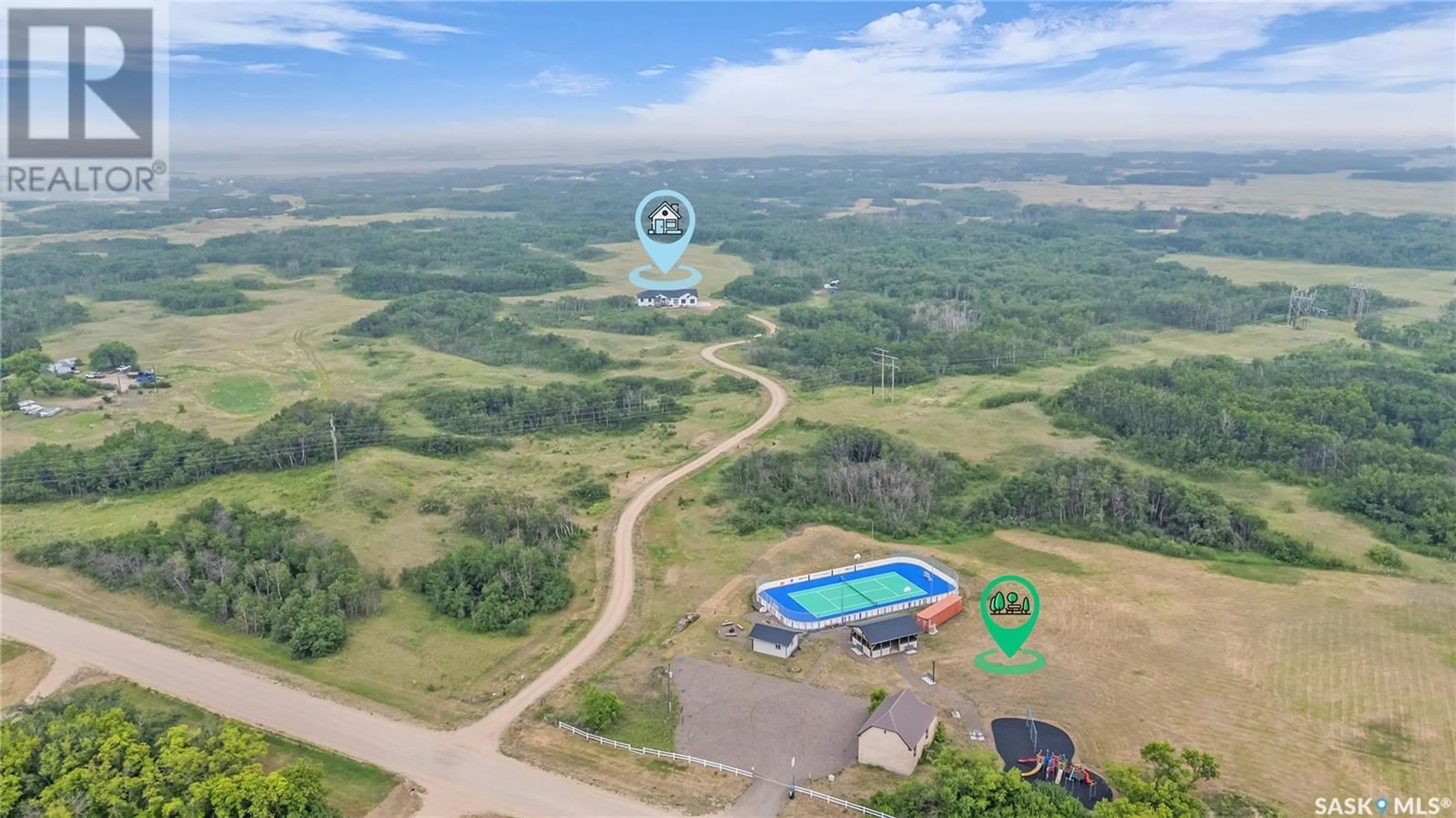 A pic from outside/outdoor area/front of a property/back of a property/a pic from drone, water/lake/river/ocean view for WESTON ACREAGE, Corman Park Rm No. 344 Saskatchewan S7K3J6