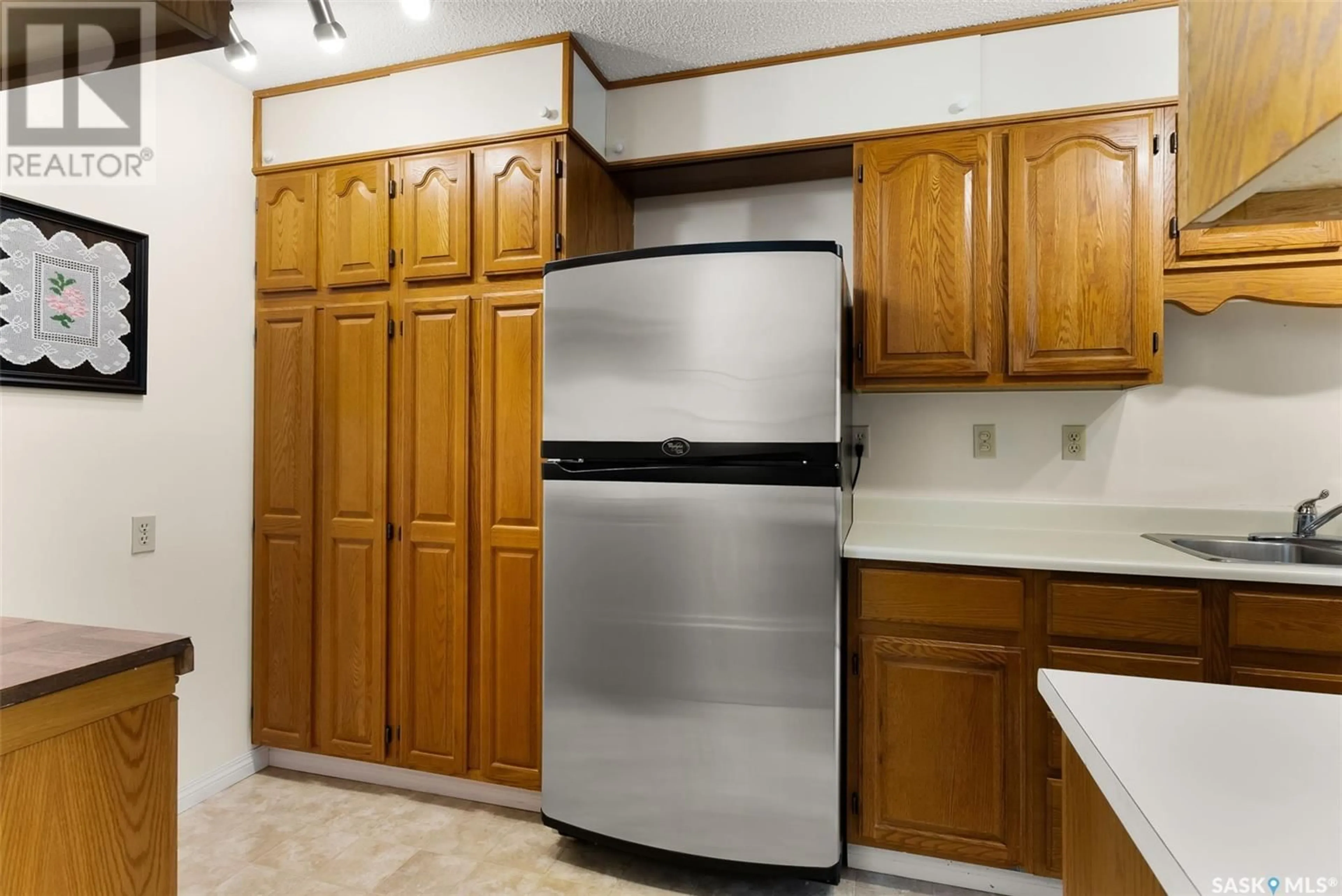 Standard kitchen, ceramic/tile floor for #108 - 4545 RAE STREET, Regina Saskatchewan S4S3B2