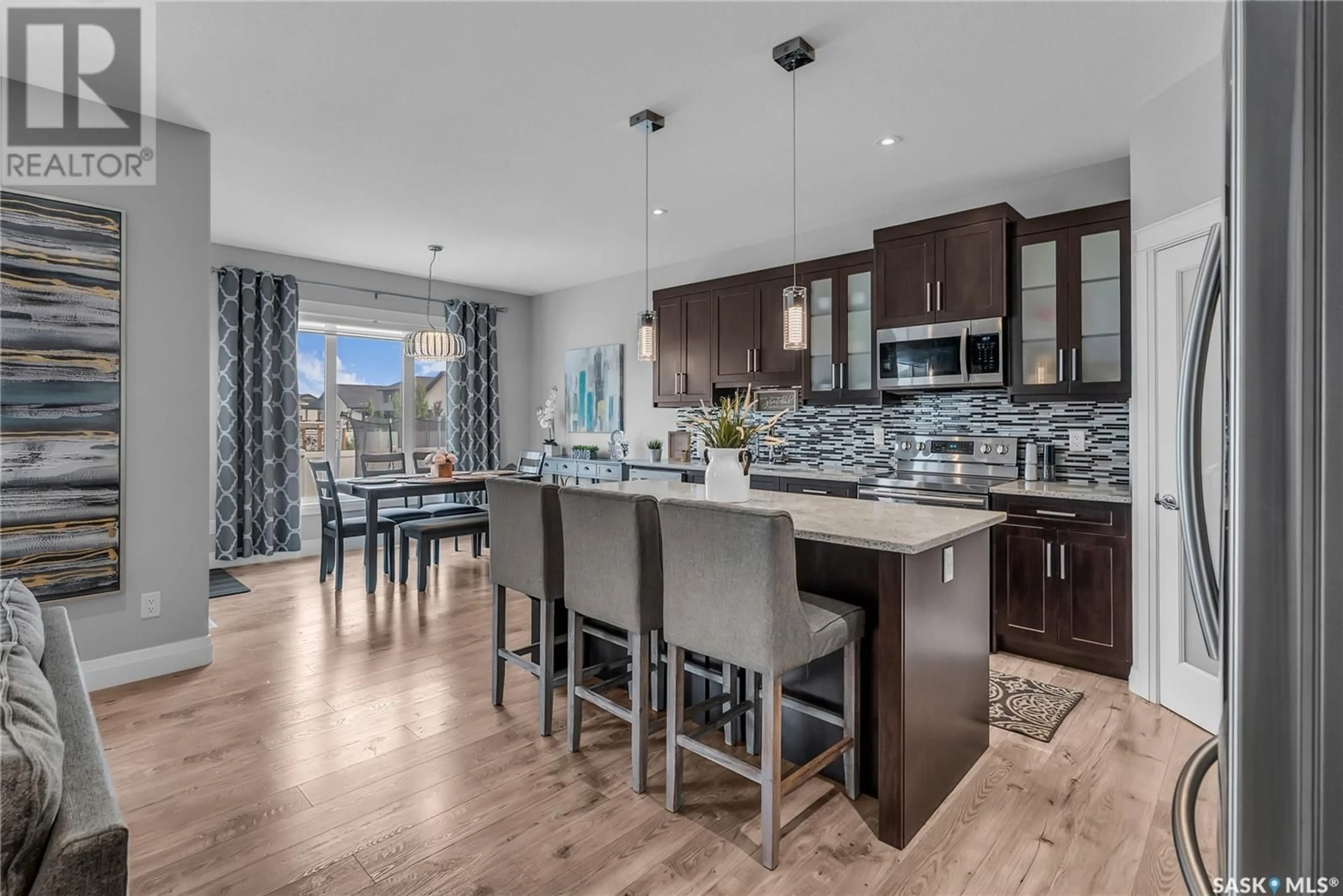 Open concept kitchen, ceramic/tile floor for 2243 ROSEWOOD DRIVE, Saskatoon Saskatchewan S7V0R9