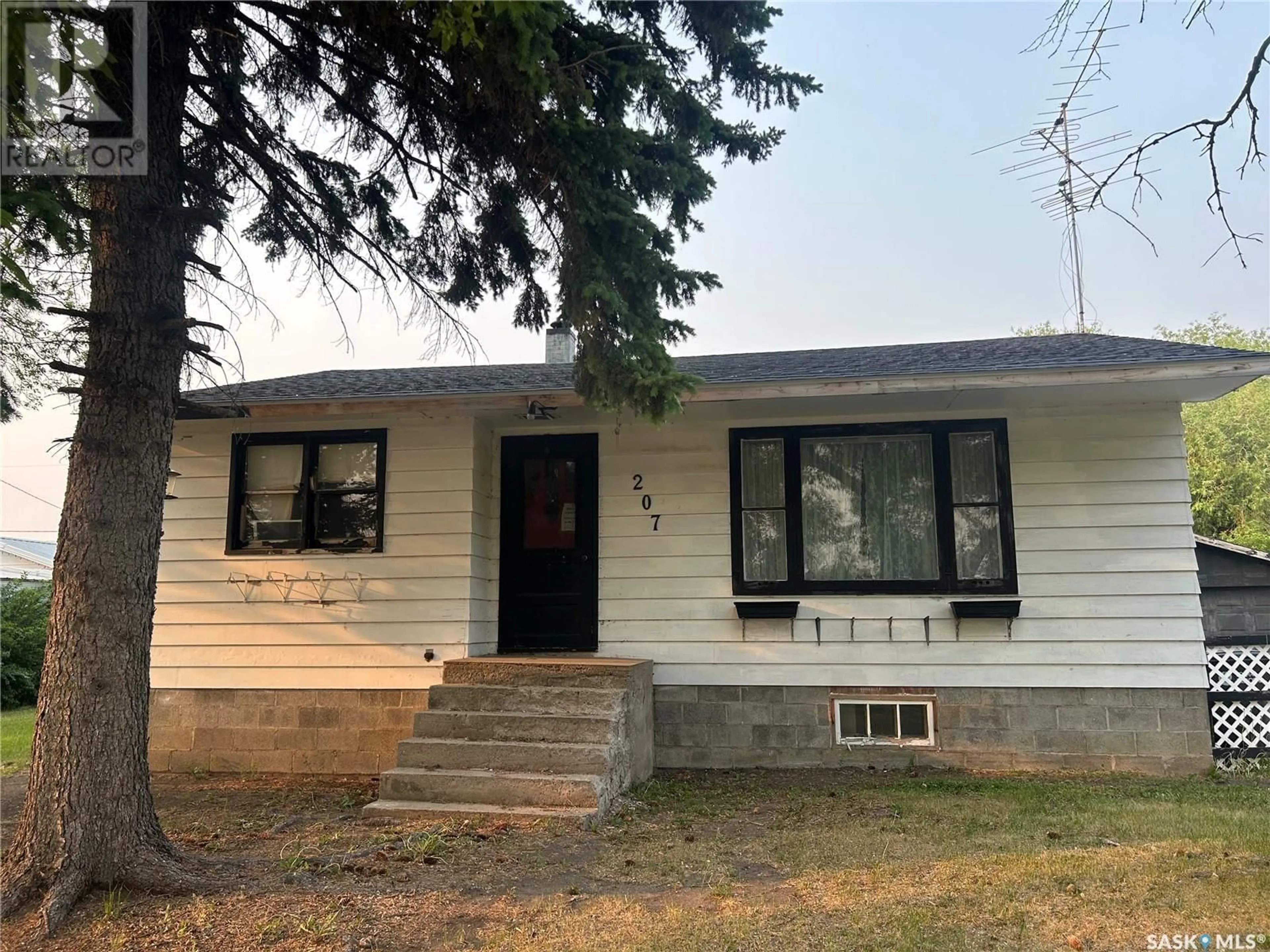 Home with vinyl exterior material, street for 207 3RD AVENUE, Nokomis Saskatchewan S0G3R0