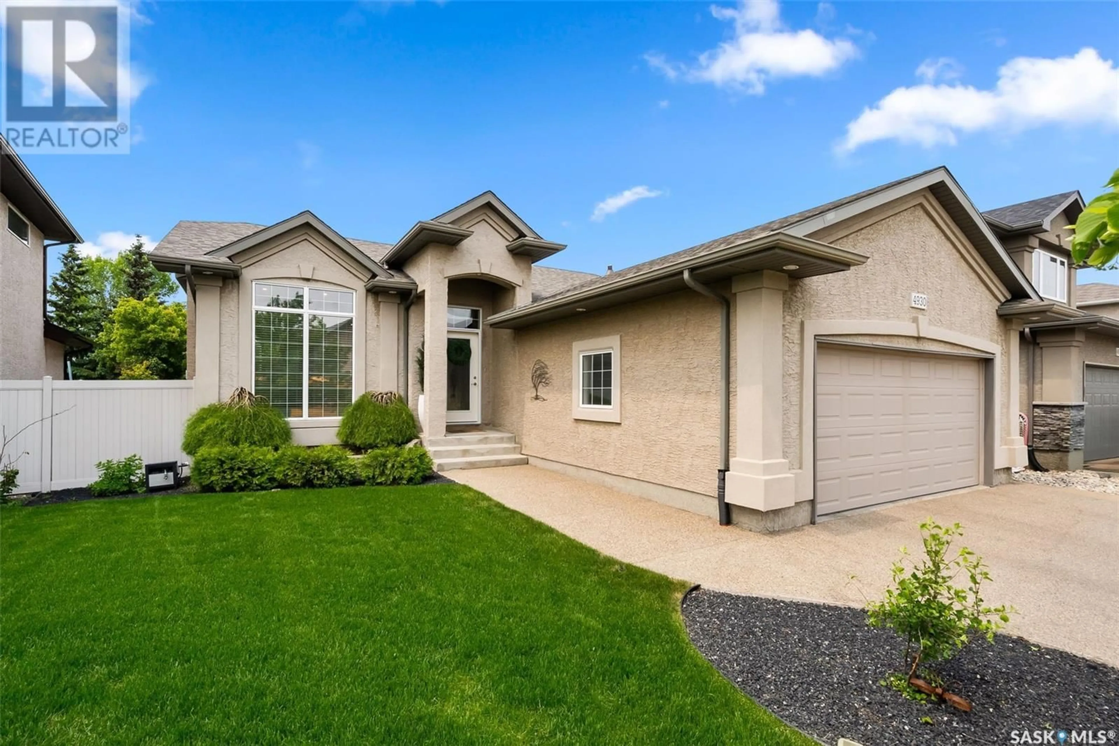Home with vinyl exterior material, street for 4930 GUDEREIT WAY, Regina Saskatchewan S4X4T8
