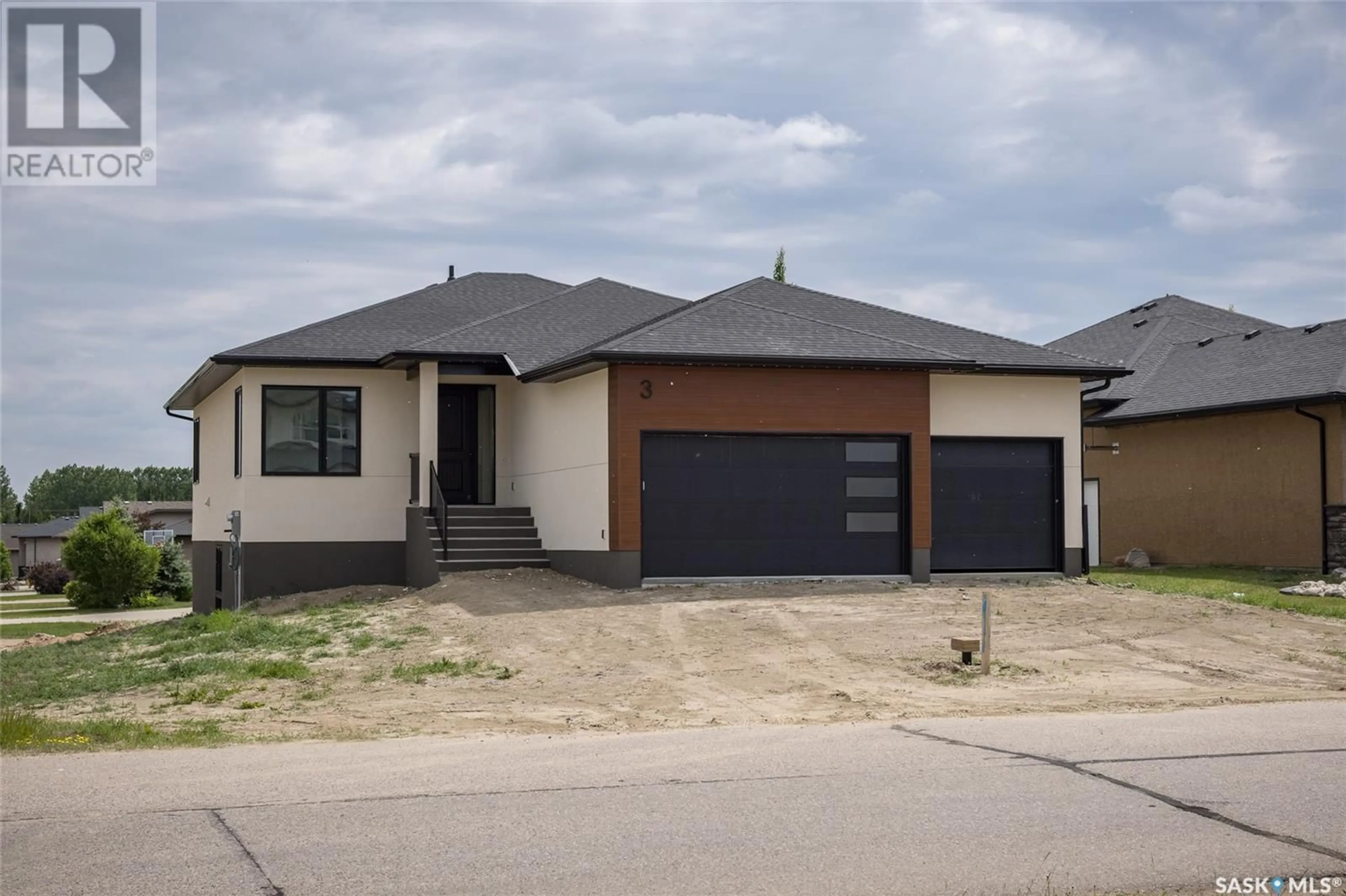 Home with brick exterior material, street for 3 EMERALD HILL DRIVE, White City Saskatchewan S4L0B7