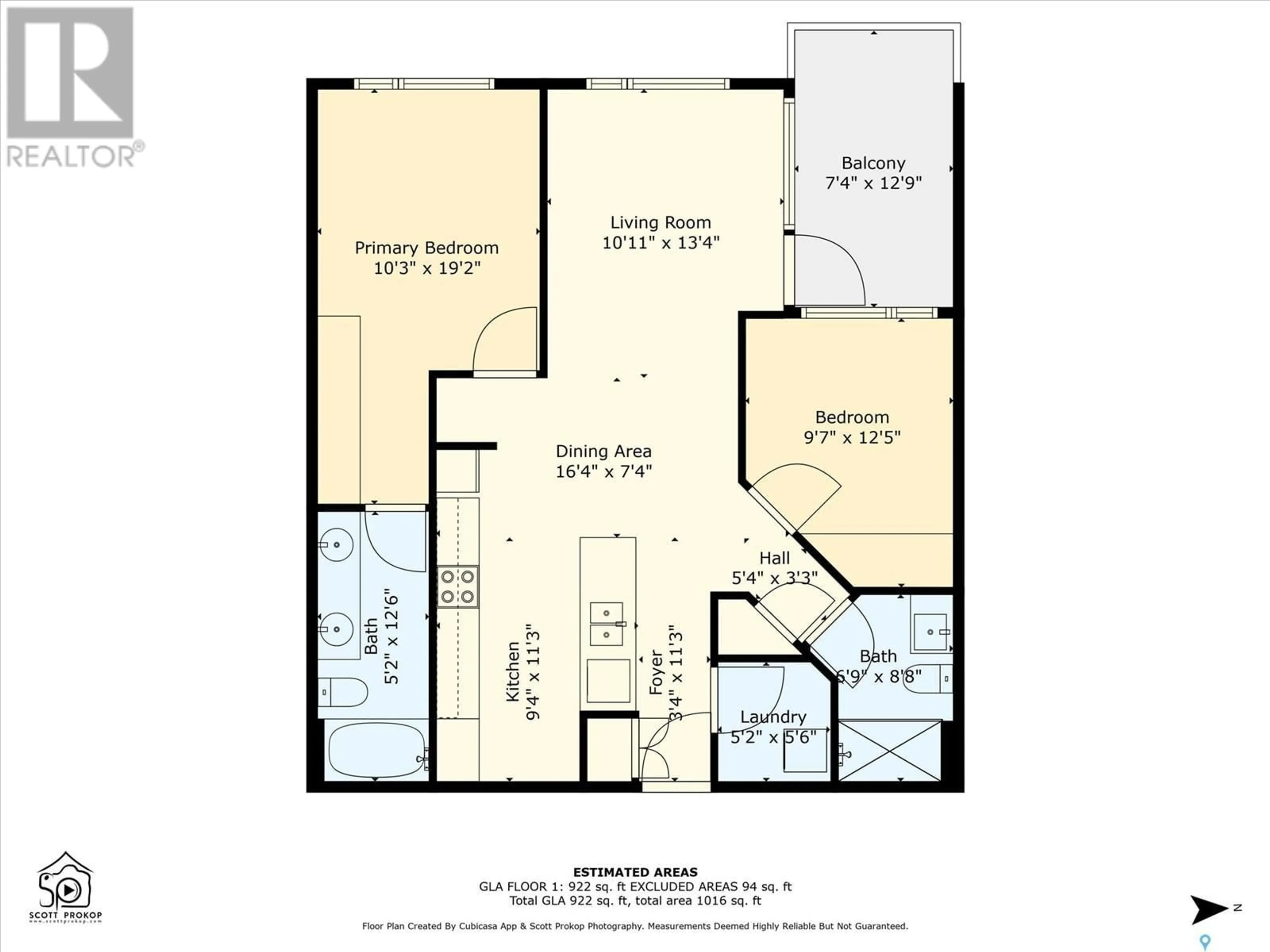 Floor plan for 216 235 EVERGREEN SQUARE, Saskatoon Saskatchewan S7W0T9
