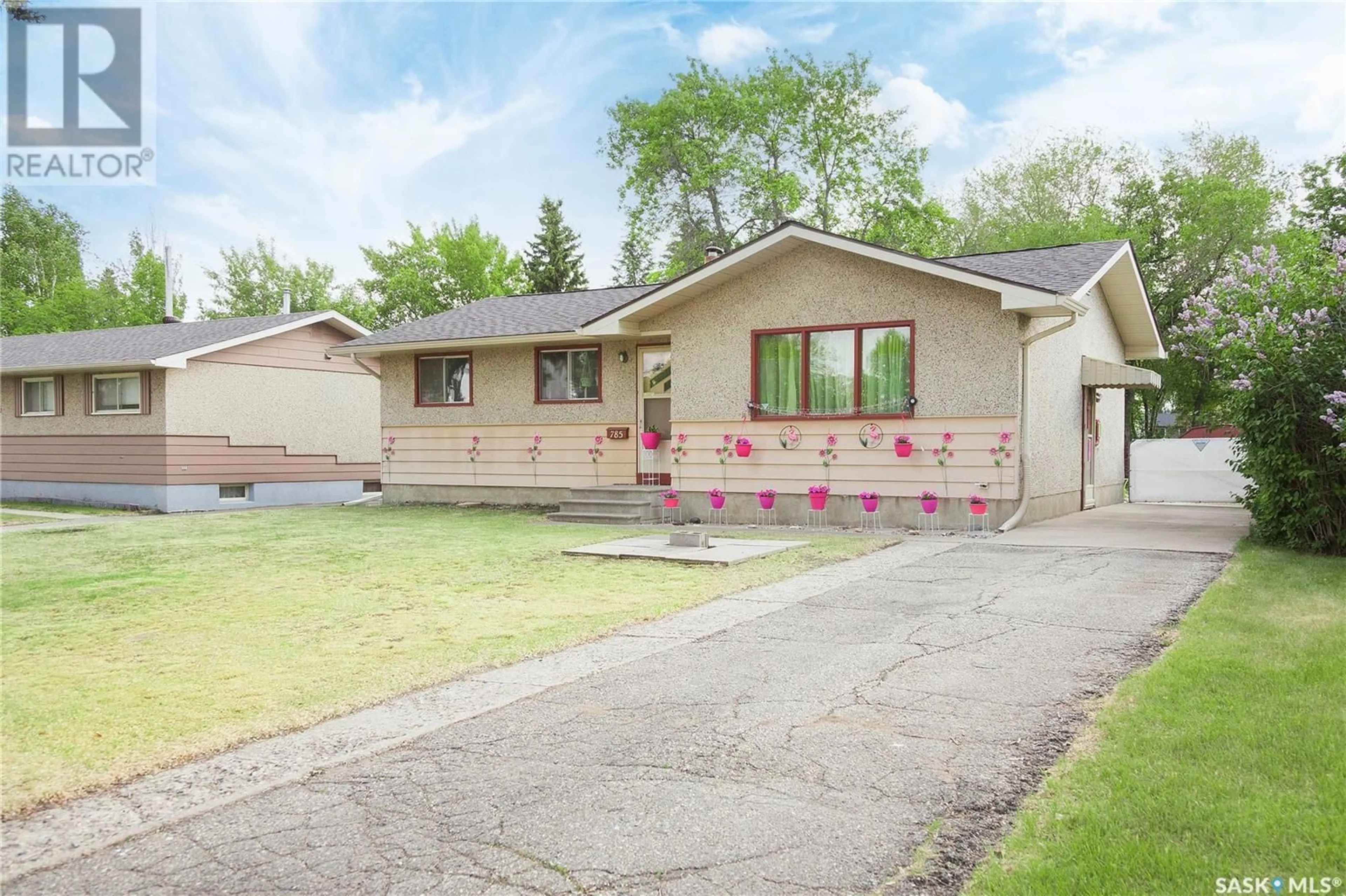 Home with vinyl exterior material, street for 785 BRANION DRIVE, Prince Albert Saskatchewan S6V2S4