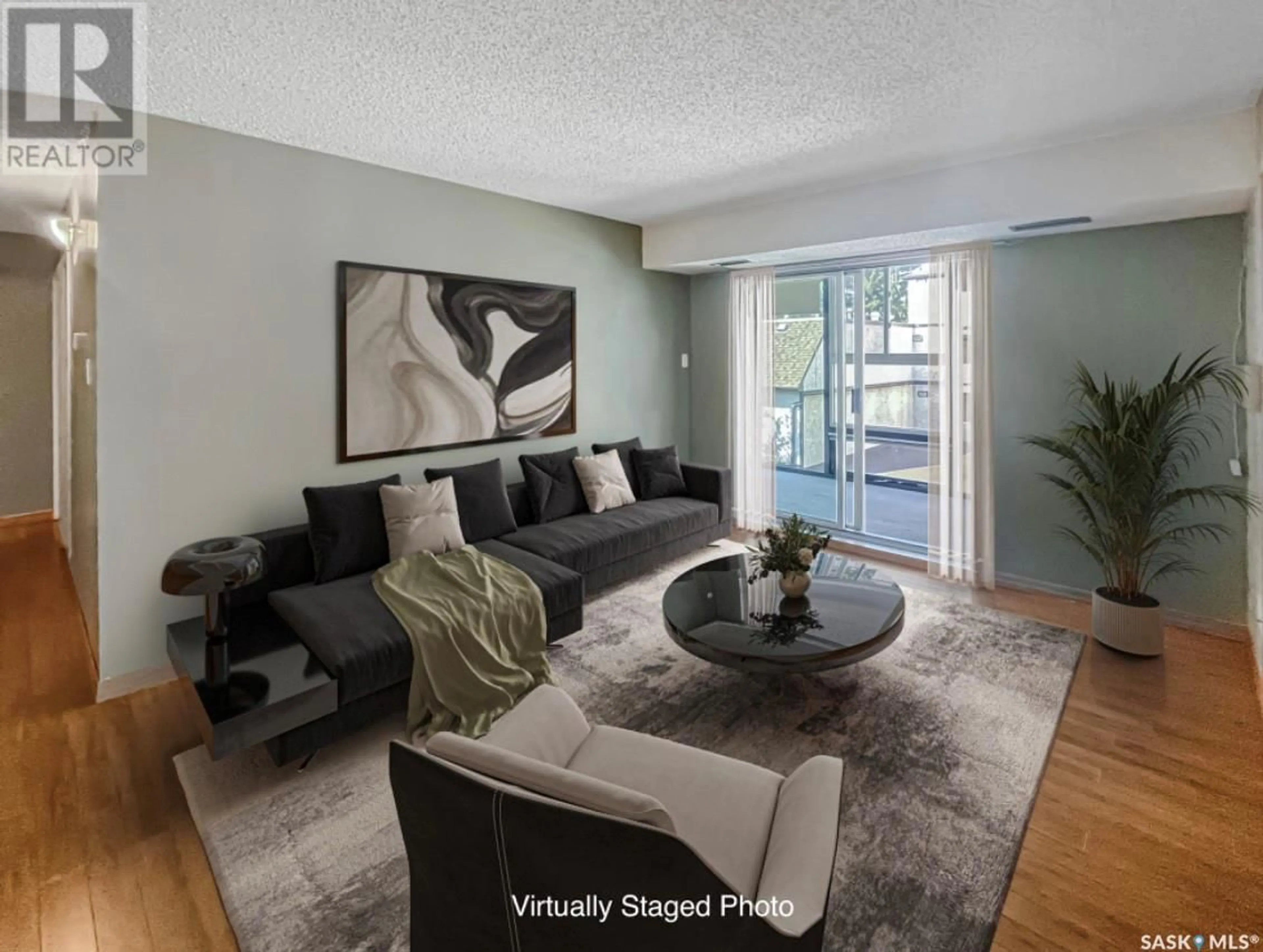 Living room with furniture, unknown for 206 - 2237 MCINTYRE STREET, Regina Saskatchewan S4P2S1
