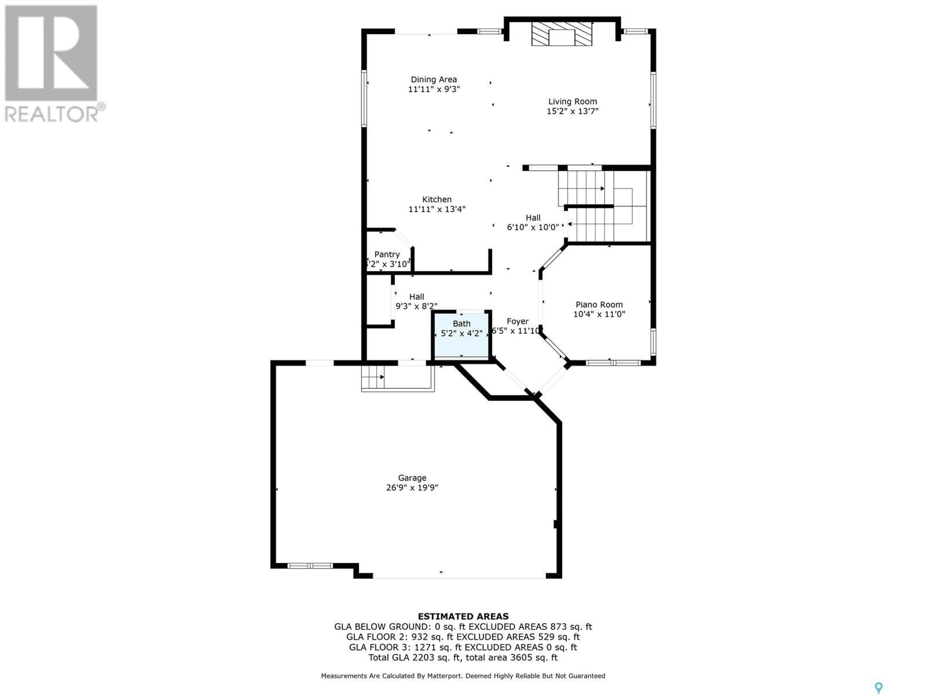 Floor plan for E - 4706 GREEN APPLE DRIVE, Regina Saskatchewan S4V3L2
