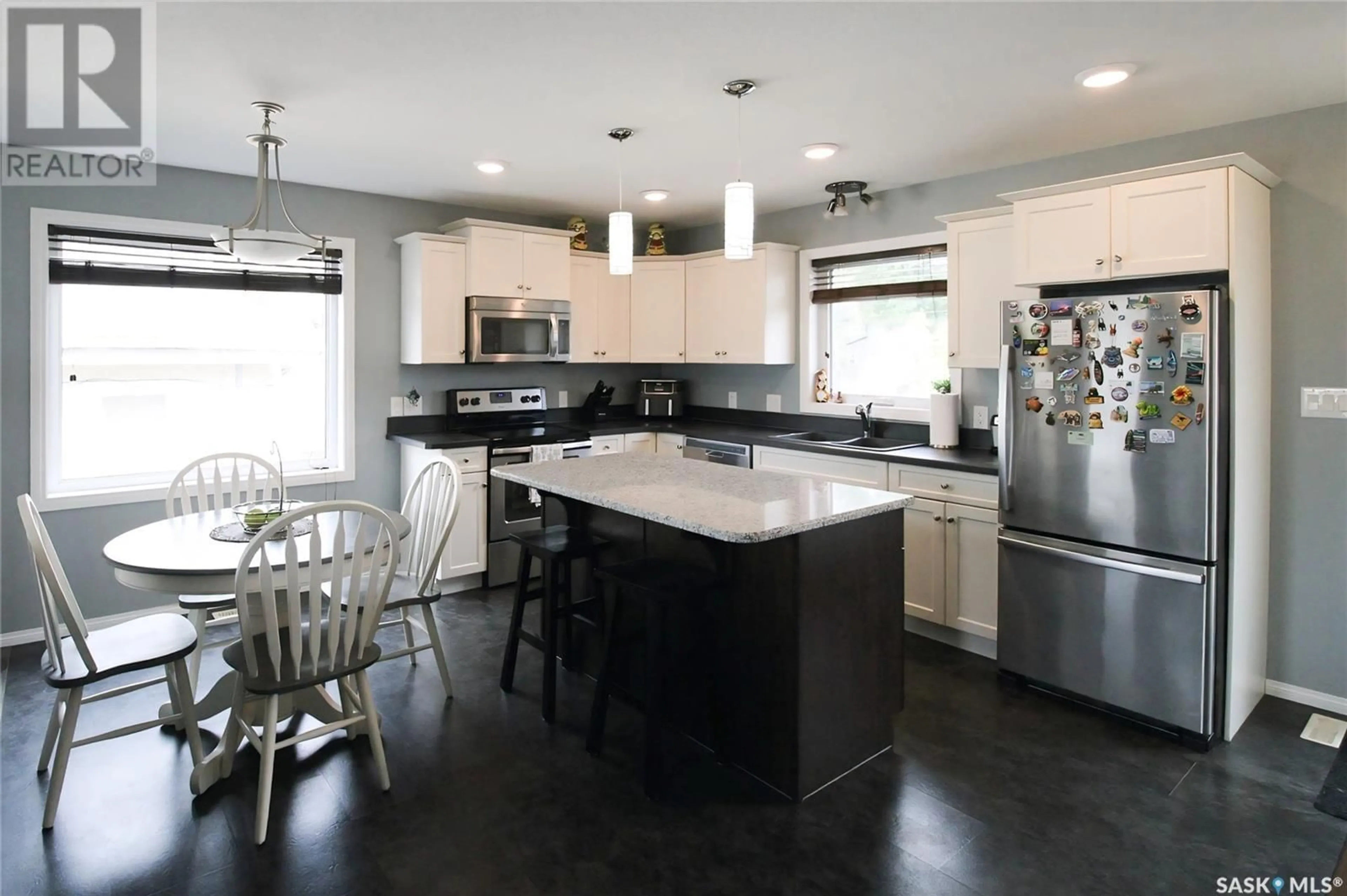 Open concept kitchen, ceramic/tile floor for 216 2ND AVENUE, Melfort Saskatchewan S0E1A0