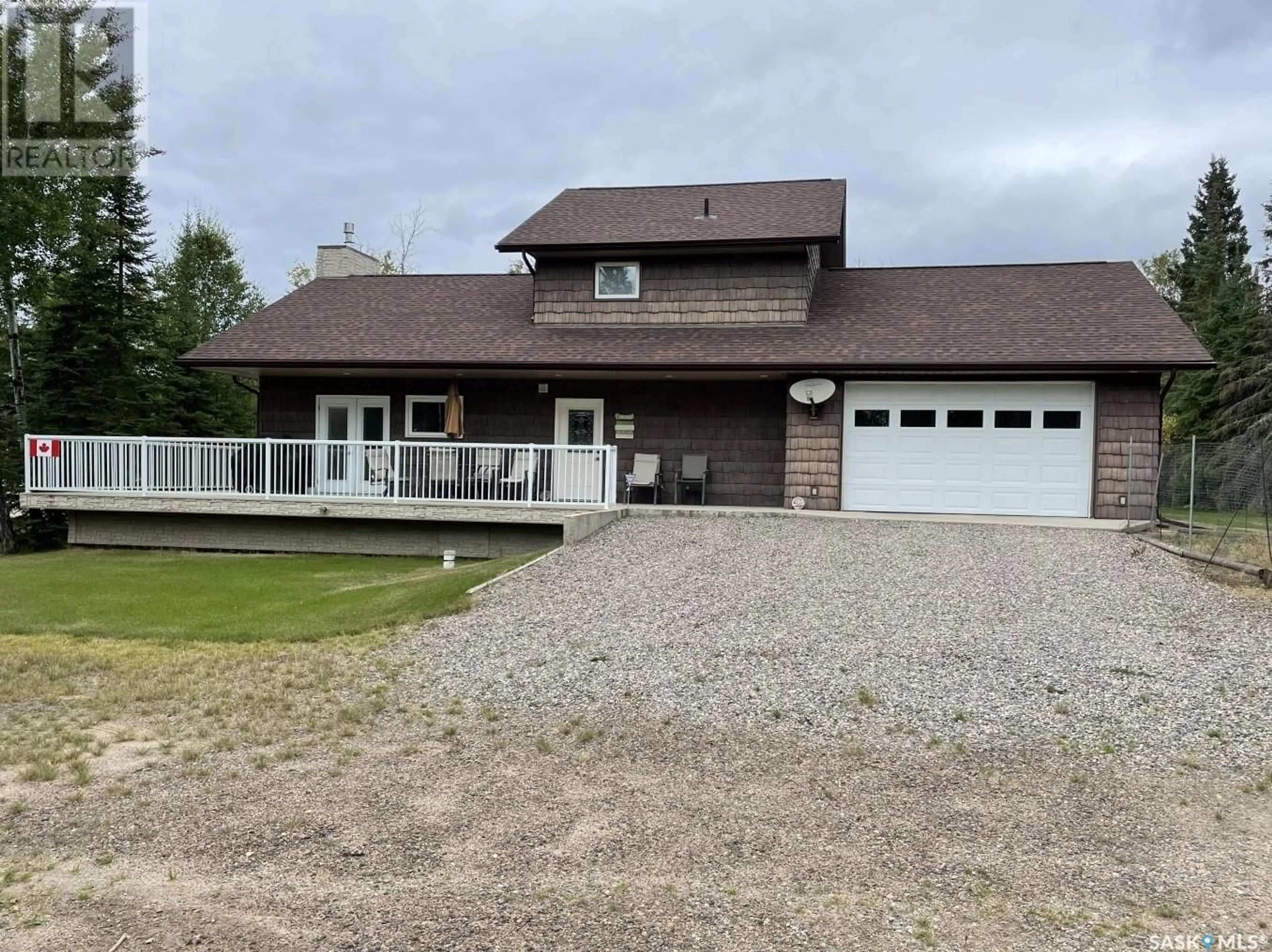 A pic from outside/outdoor area/front of a property/back of a property/a pic from drone, unknown for 36 SIMON LEHNE DRIVE, Candle Lake Saskatchewan S0J3E0