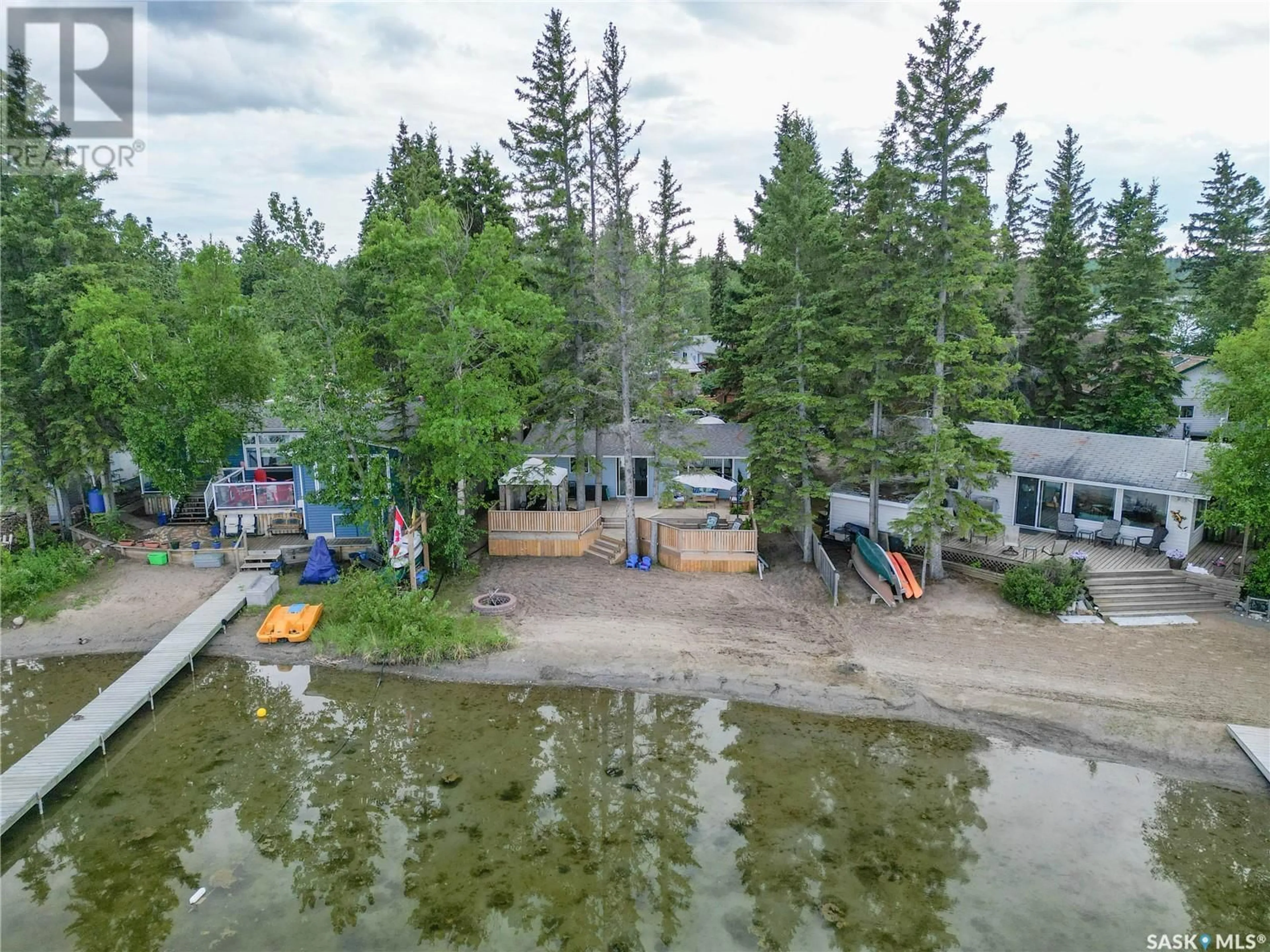 A pic from outside/outdoor area/front of a property/back of a property/a pic from drone, water/lake/river/ocean view for 312 FRONT STREET, Lakeland Rm No. 521 Saskatchewan S0J0N0