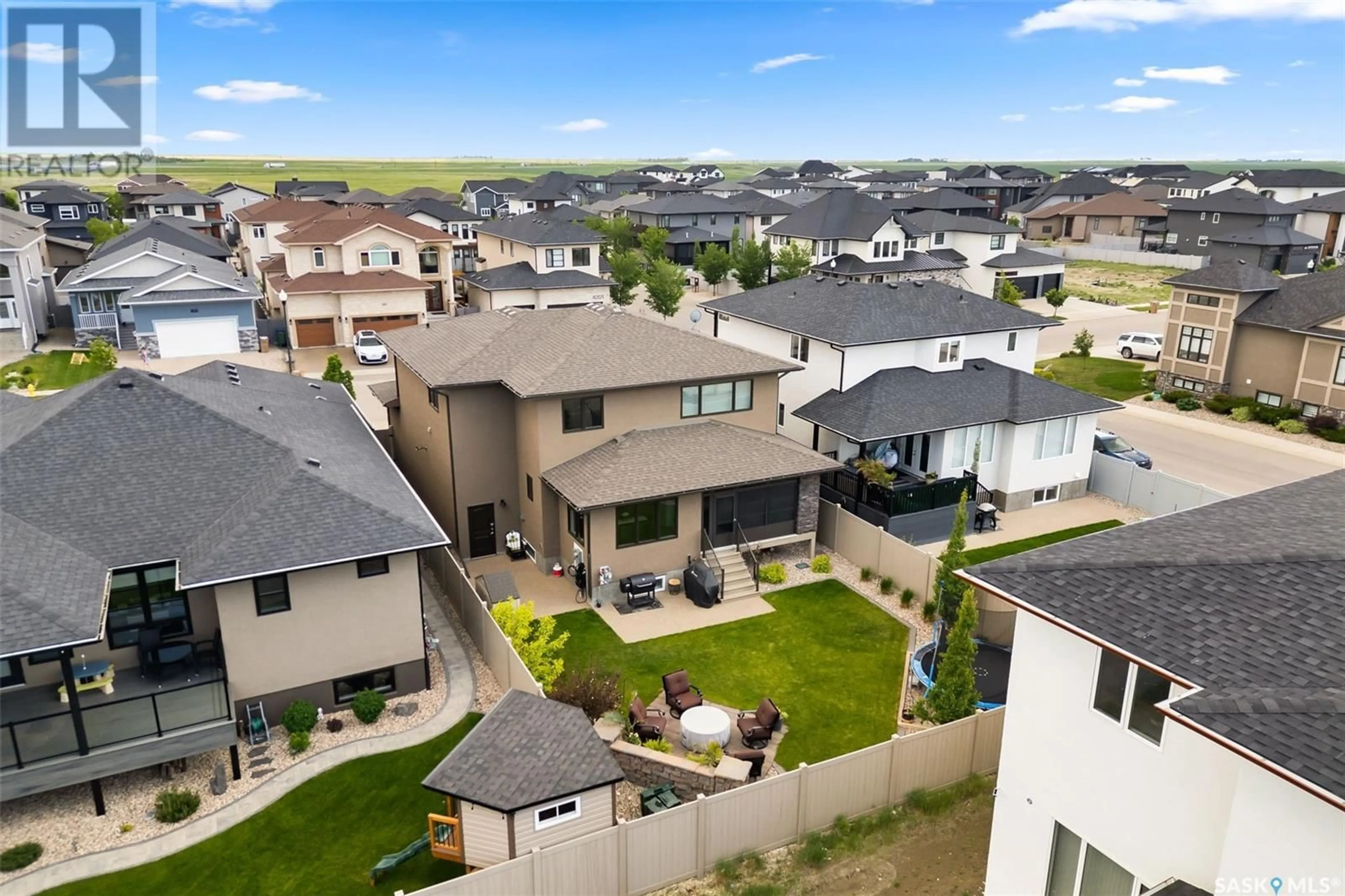 A pic from outside/outdoor area/front of a property/back of a property/a pic from drone, mountain view for 4206 SAGE CRESCENT, Regina Saskatchewan S4V3L6